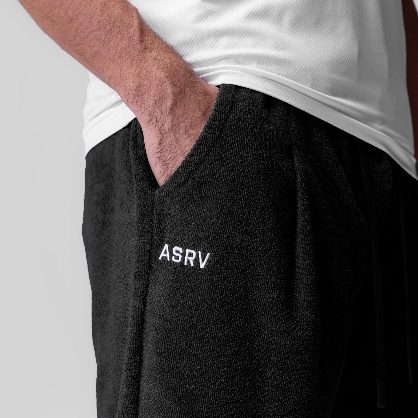 1094. Towel Terry Relaxed Short Black | ASRV sale
