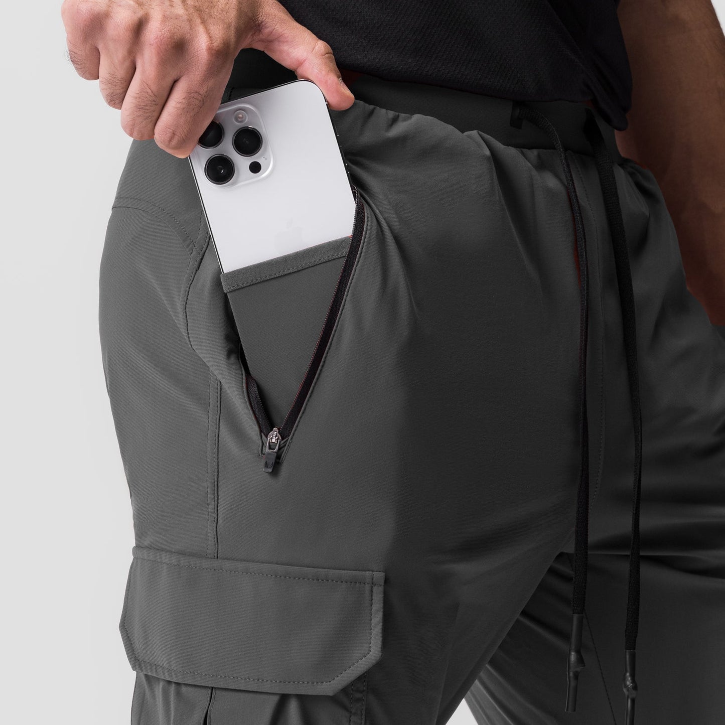 0825. Tetra-Lite® Cargo High Rib Jogger Space Grey | ASRV for sale