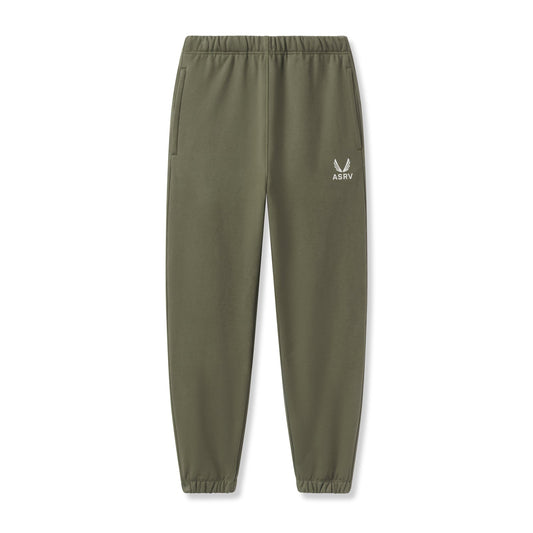 0655. Tech-Terry™ Oversized Sweats Olive "Emblem" | ASRV on sale