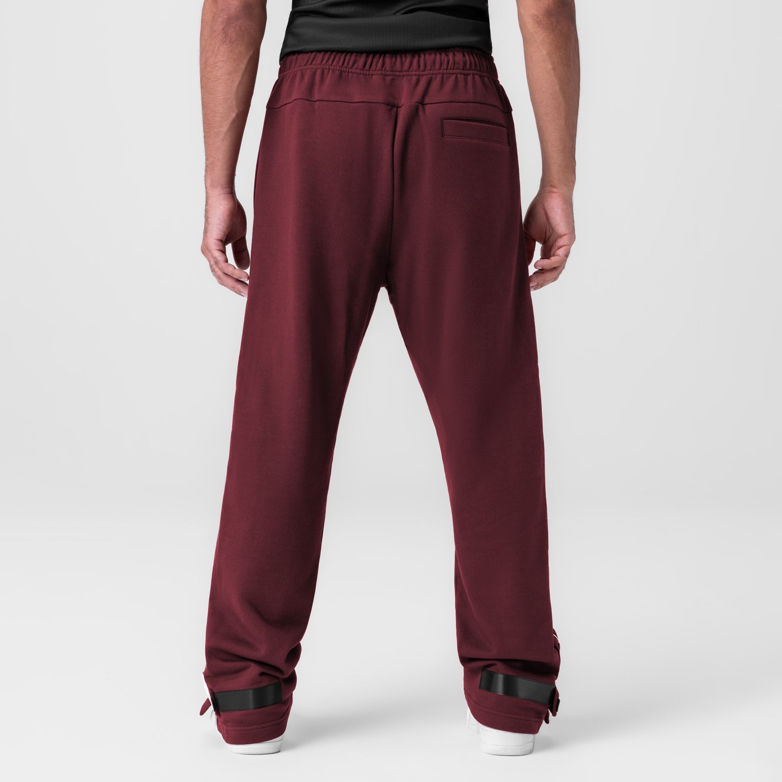 0998. Herringbone Terry Snap Button Sweats Crimson | ASRV sale