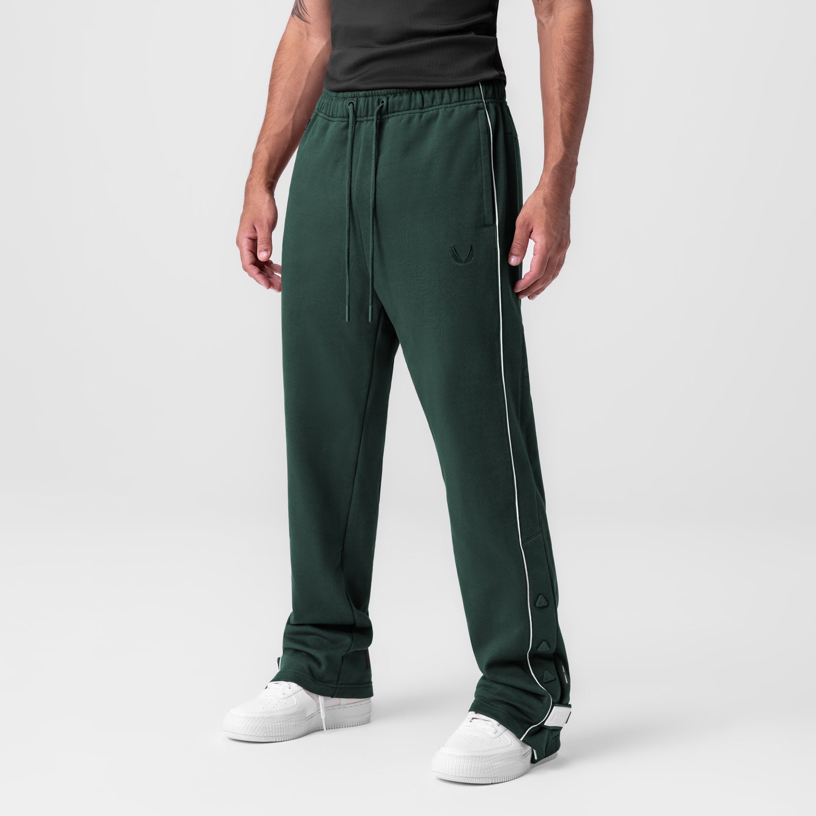 0998. Herringbone Terry Snap Button Sweats Forest Green | ASRV near me