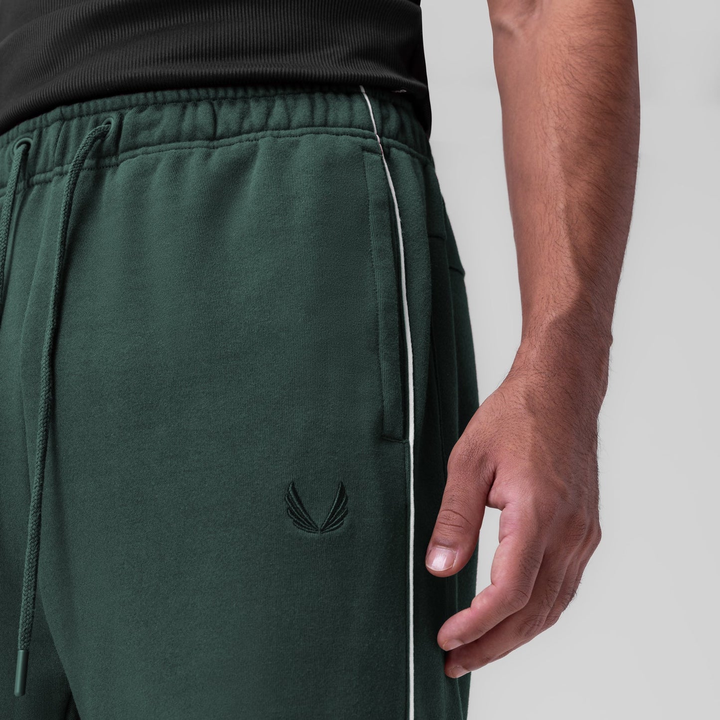 0998. Herringbone Terry Snap Button Sweats Forest Green | ASRV near me