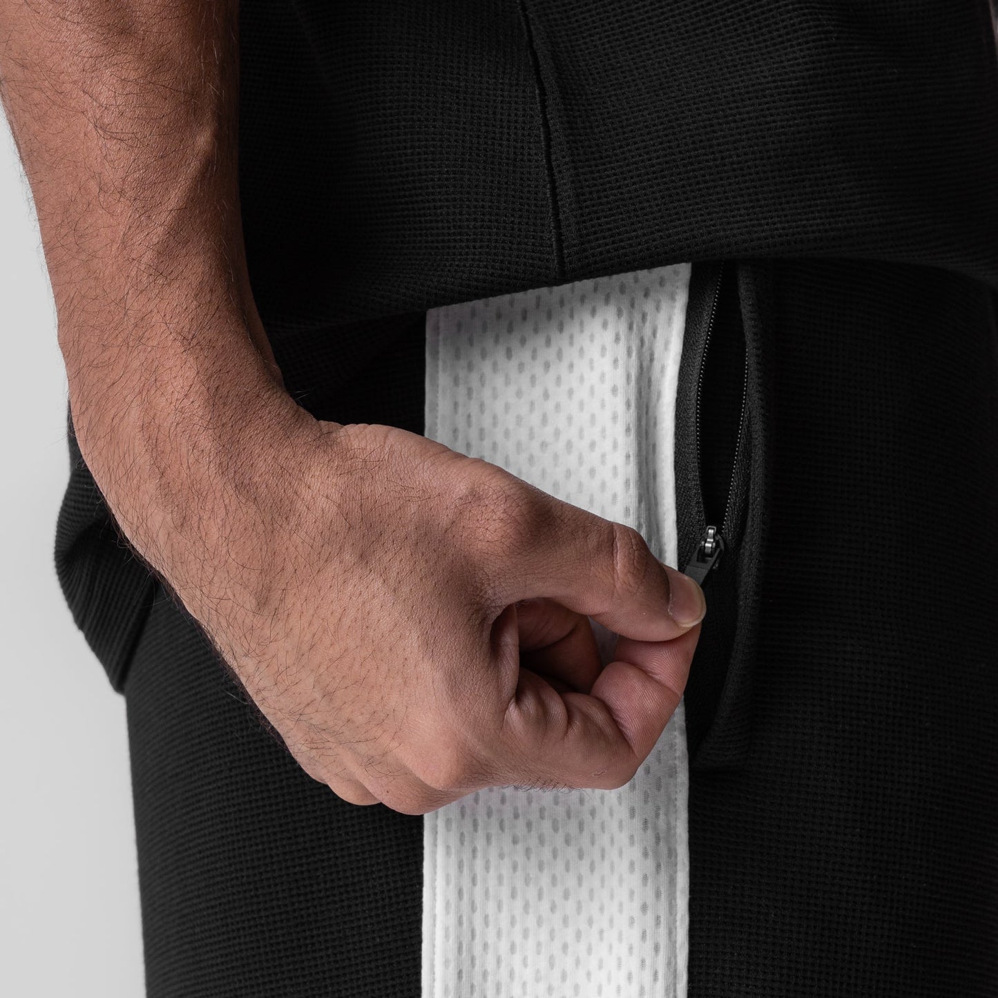 0957. Waffle Knit Relaxed Sweatpant Black/White | ASRV on sale