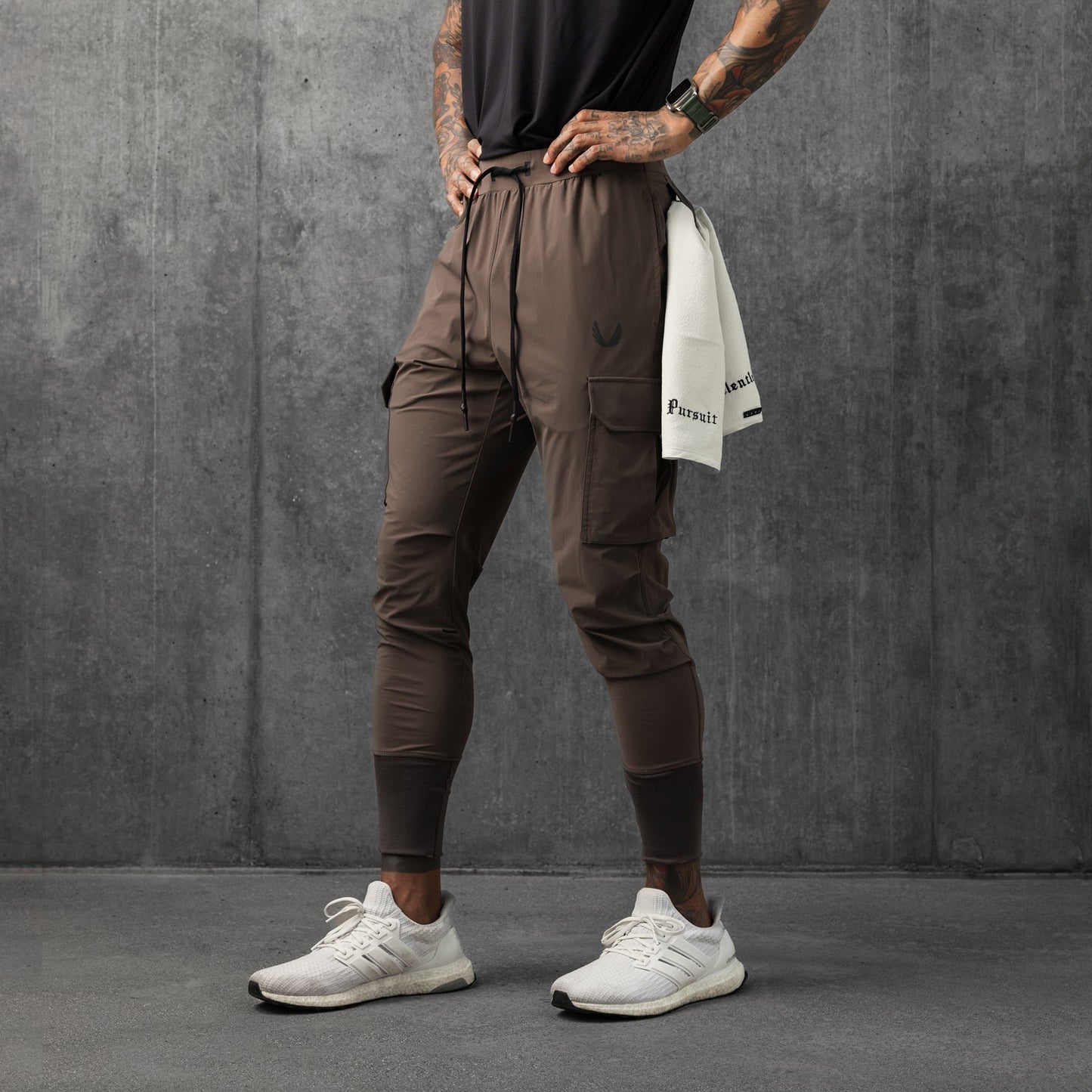 0825. Tetra-Lite® Cargo High Rib Jogger Deep Taupe | ASRV Online