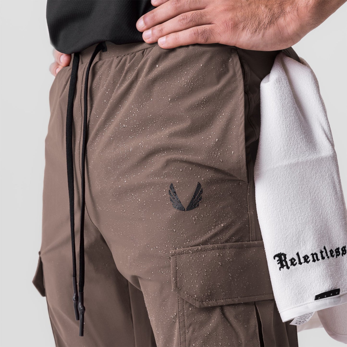 0825. Tetra-Lite® Cargo High Rib Jogger Deep Taupe | ASRV Online
