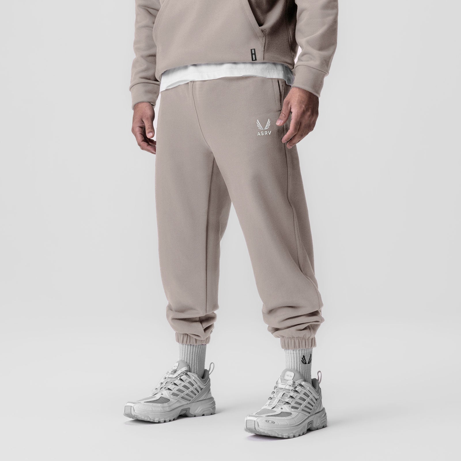 0655. Tech-Terry™ Oversized Sweats Chai "Emblem" | ASRV US