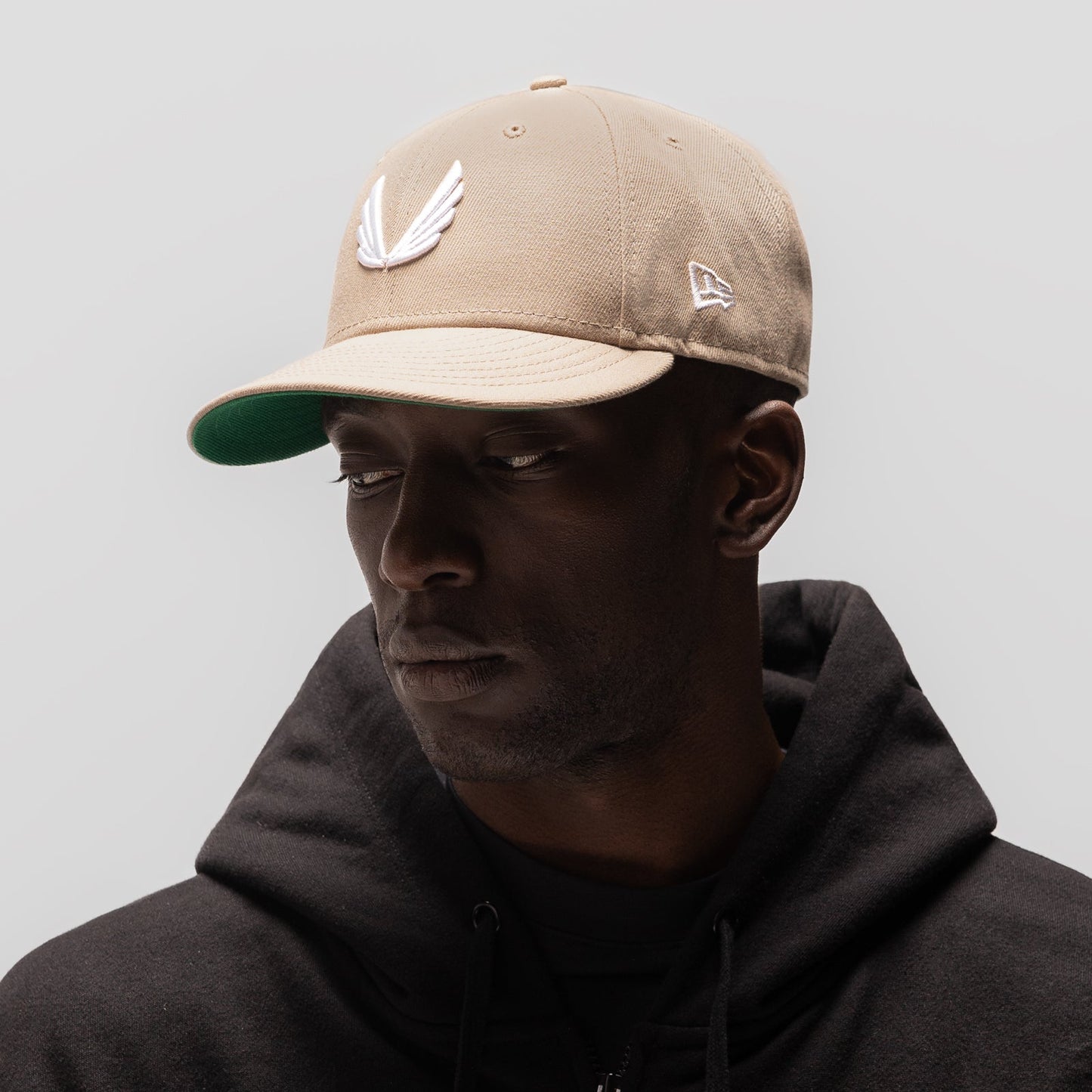 New Era® 59Fifty® Low Profile Hat Beige/White "Wings" | ASRV Discount