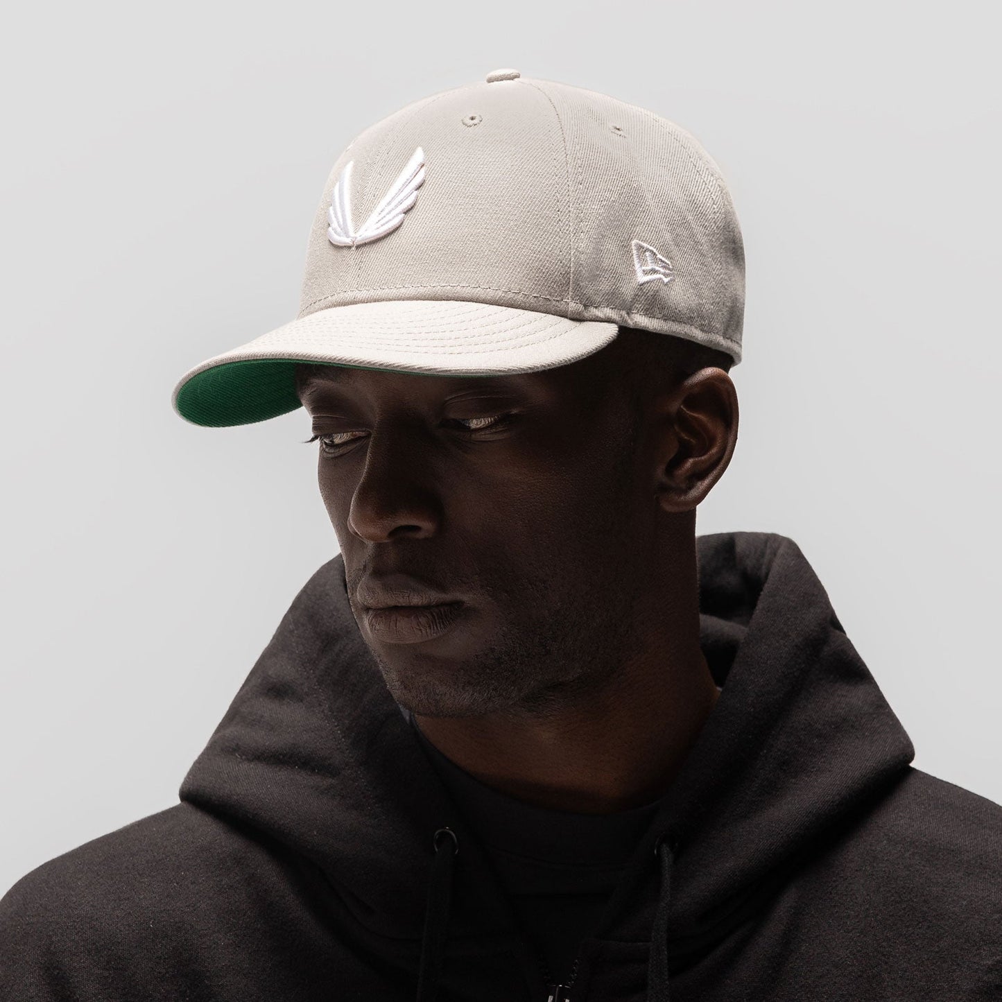 New Era® 59Fifty® Low Profile Hat Stone/White "Wings" | ASRV for sale