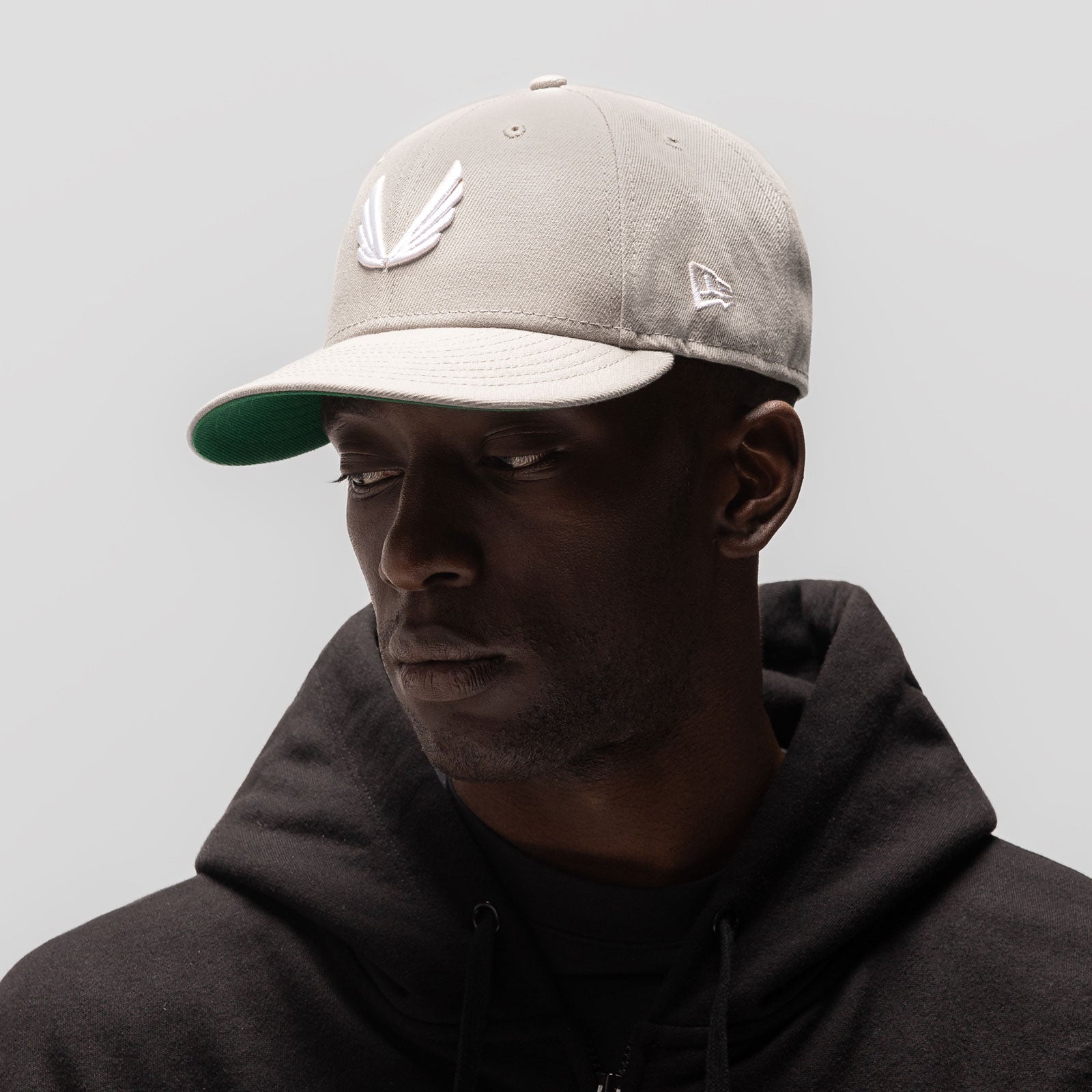 New Era® 59Fifty® Low Profile Hat Stone/White "Wings" | ASRV for sale