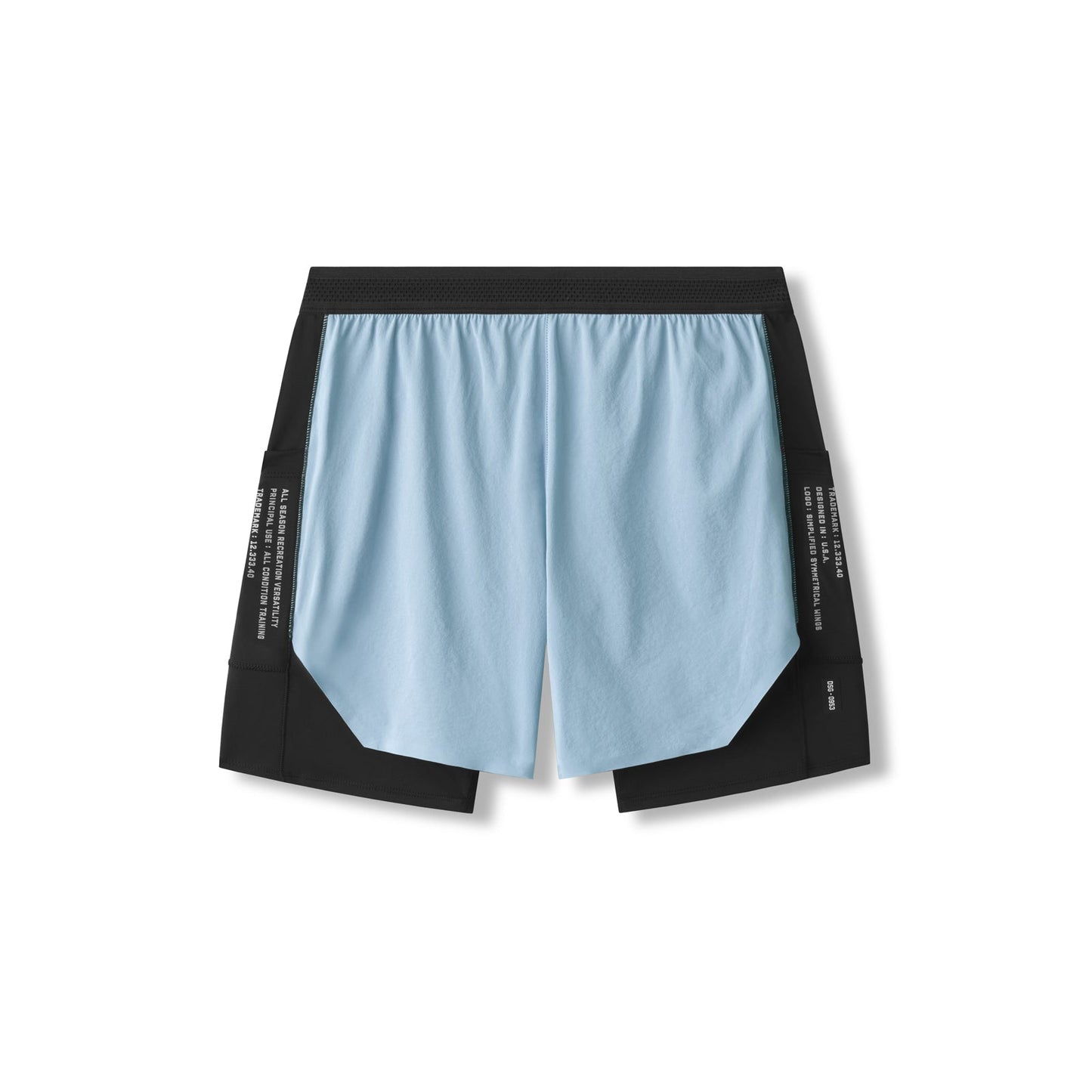 0953. Aerotex™ Hybrid Liner Short Light Sky/Black | ASRV sale