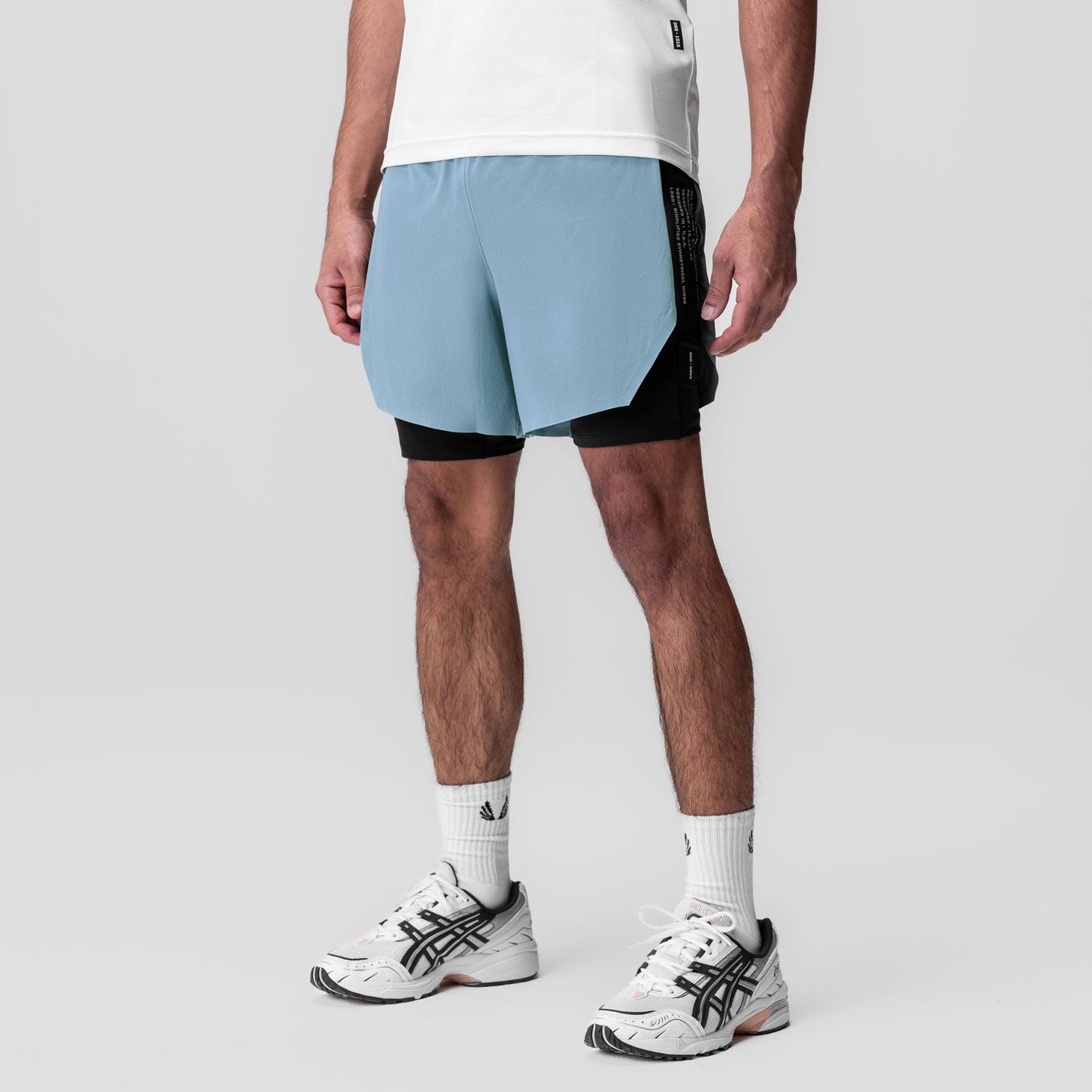 0953. Aerotex™ Hybrid Liner Short Light Sky/Black | ASRV sale