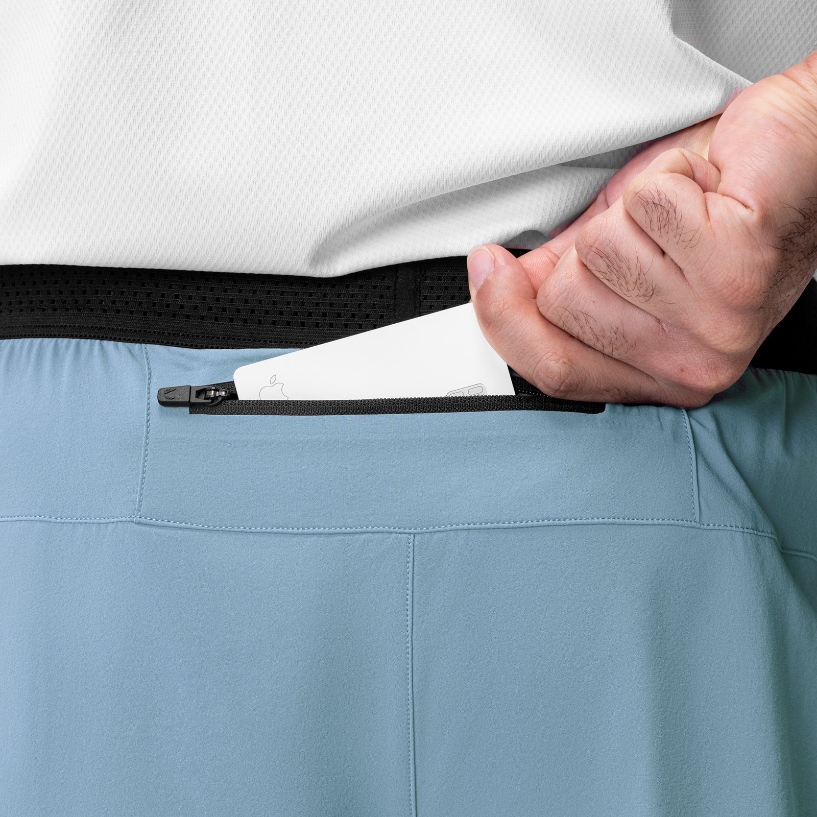 0953. Aerotex™ Hybrid Liner Short Light Sky/Black | ASRV sale