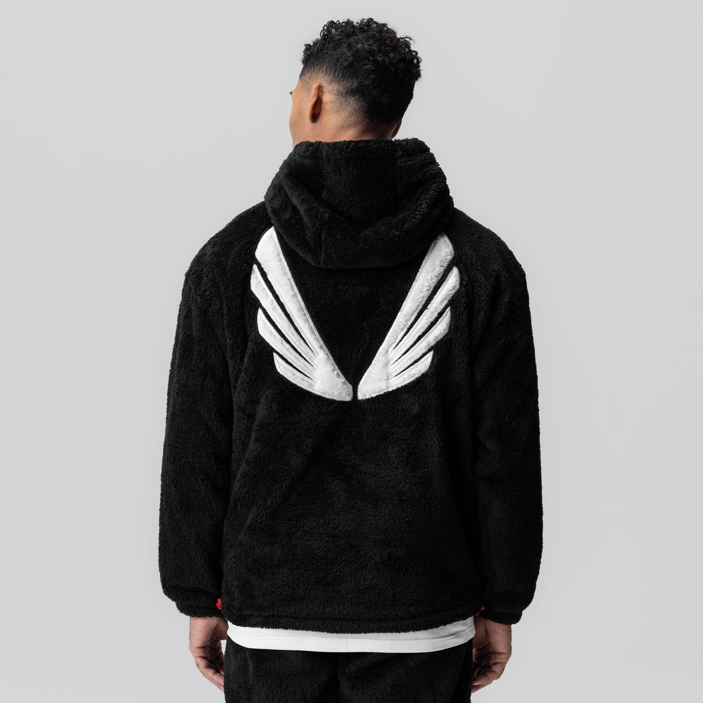 0553. Sherpa Recovery Hoodie Black/White "Wings" | ASRV Online