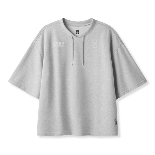0945. Micro-Terry Warm-Up Tee Heather Grey | ASRV US