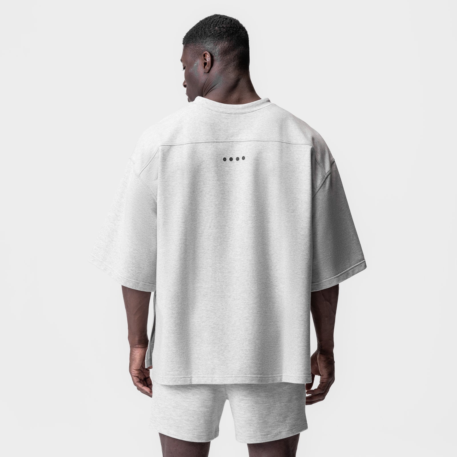 0945. Micro-Terry Warm-Up Tee Heather Grey | ASRV US