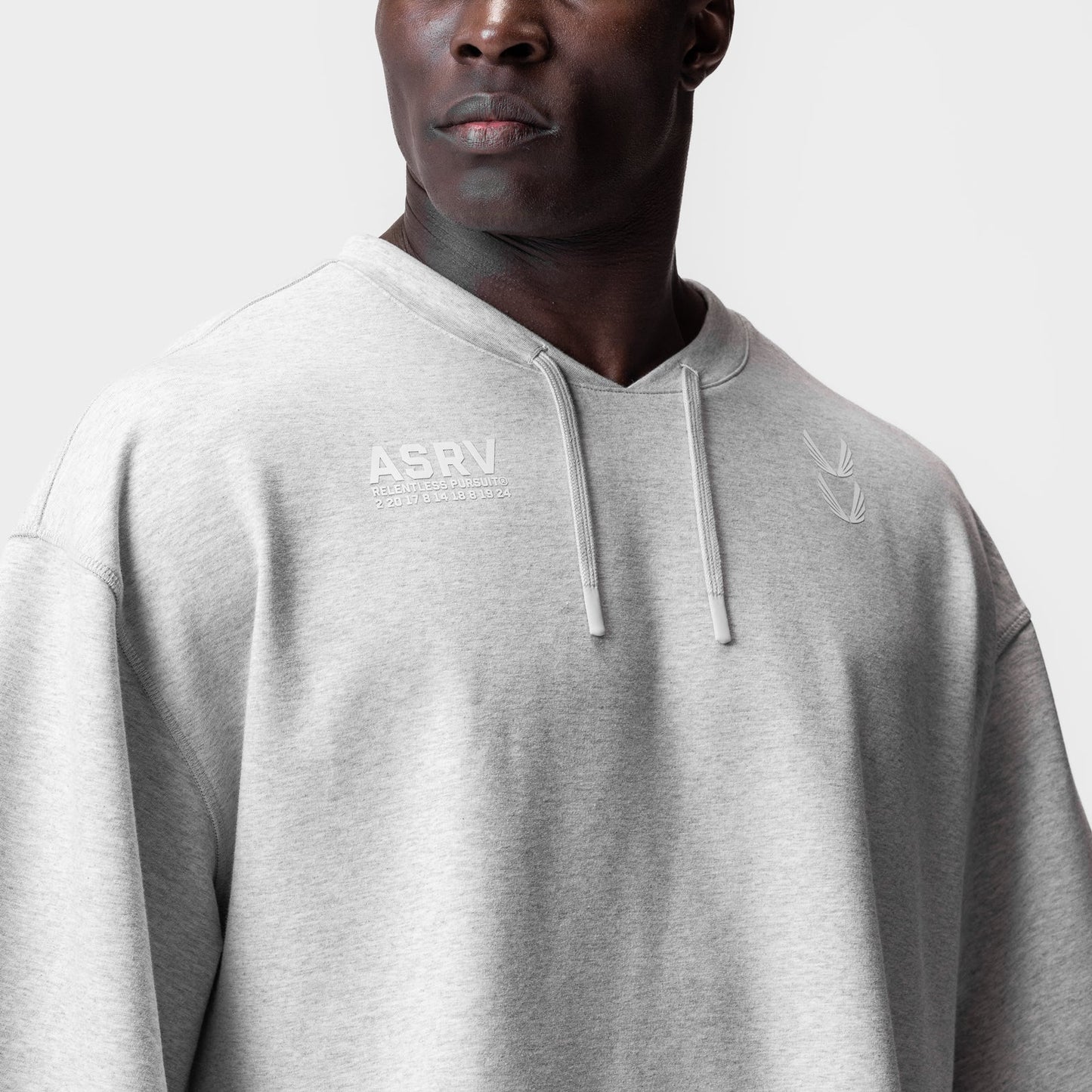 0945. Micro-Terry Warm-Up Tee Heather Grey | ASRV US