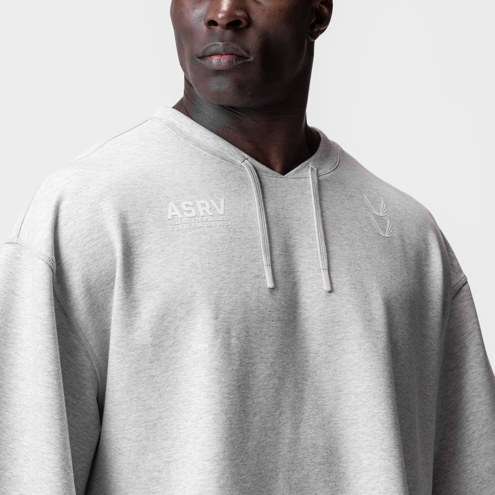 0945. Micro-Terry Warm-Up Tee Heather Grey | ASRV US