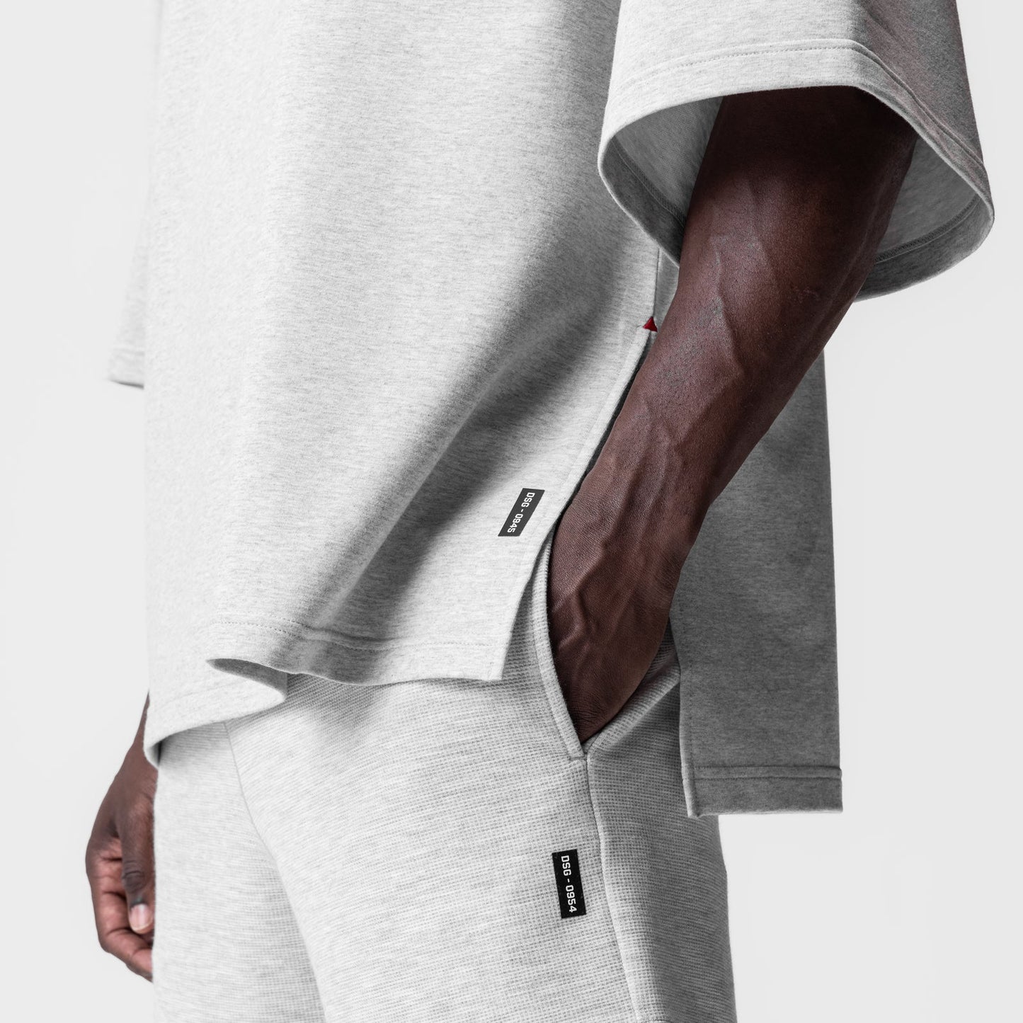 0945. Micro-Terry Warm-Up Tee Heather Grey | ASRV US