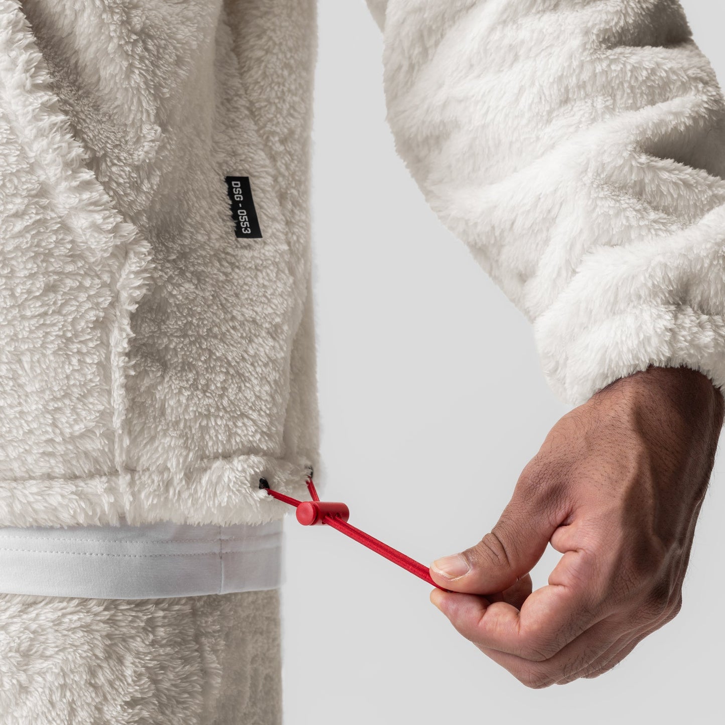 0553. Sherpa Recovery Hoodie Ivory Cream/Black "Wings" | ASRV on sale
