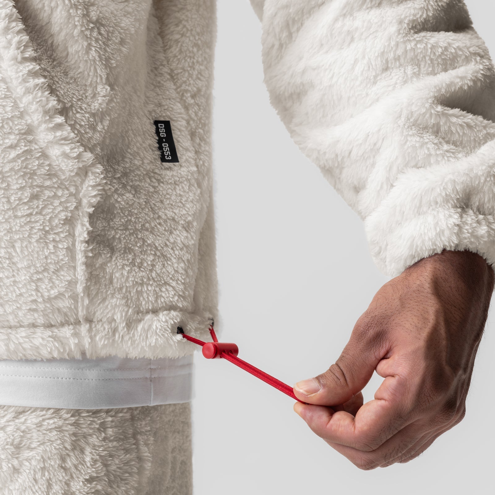 0553. Sherpa Recovery Hoodie Ivory Cream/Black "Wings" | ASRV on sale