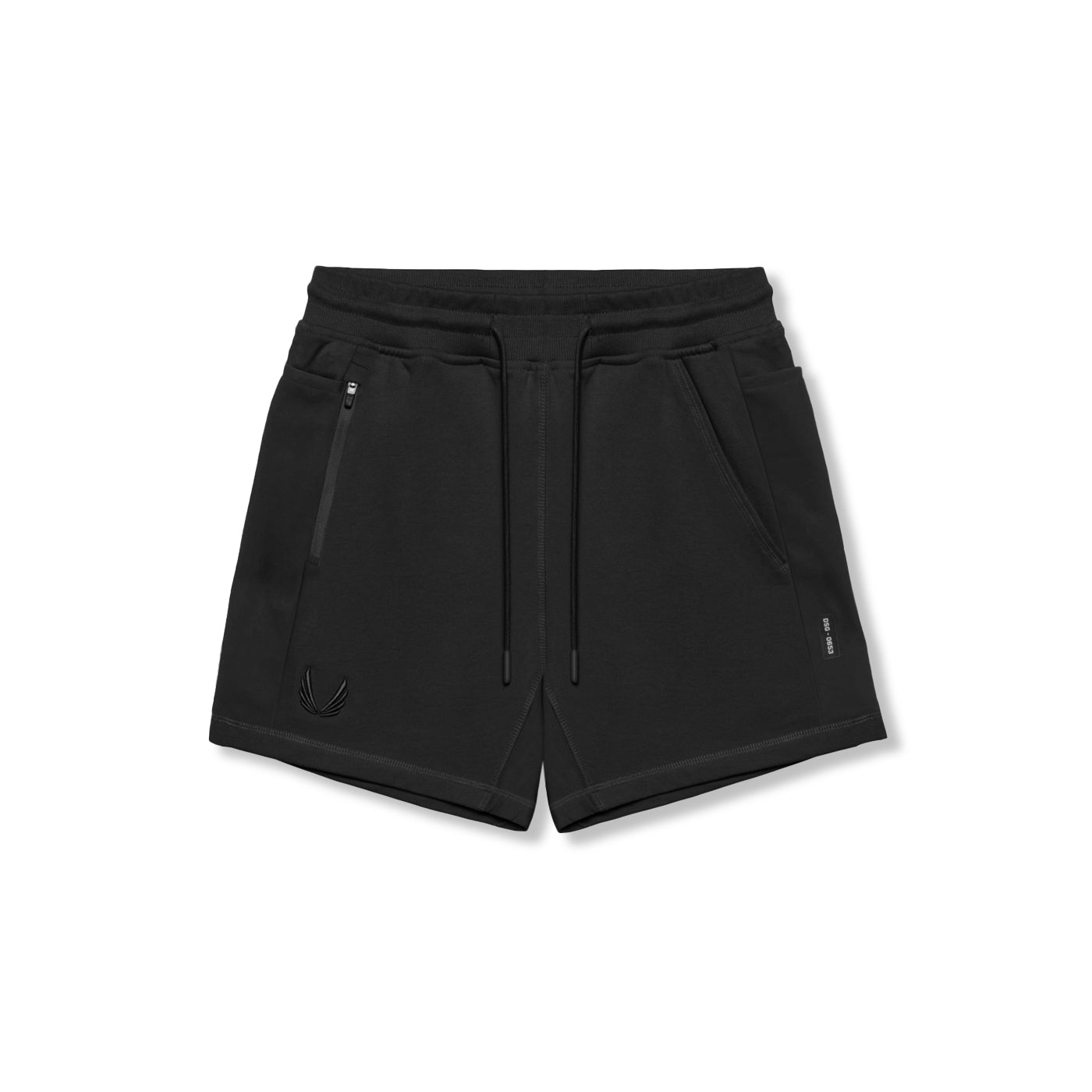 0867. Tech-Terry™ Sidelock Sweat Short Black | ASRV discount