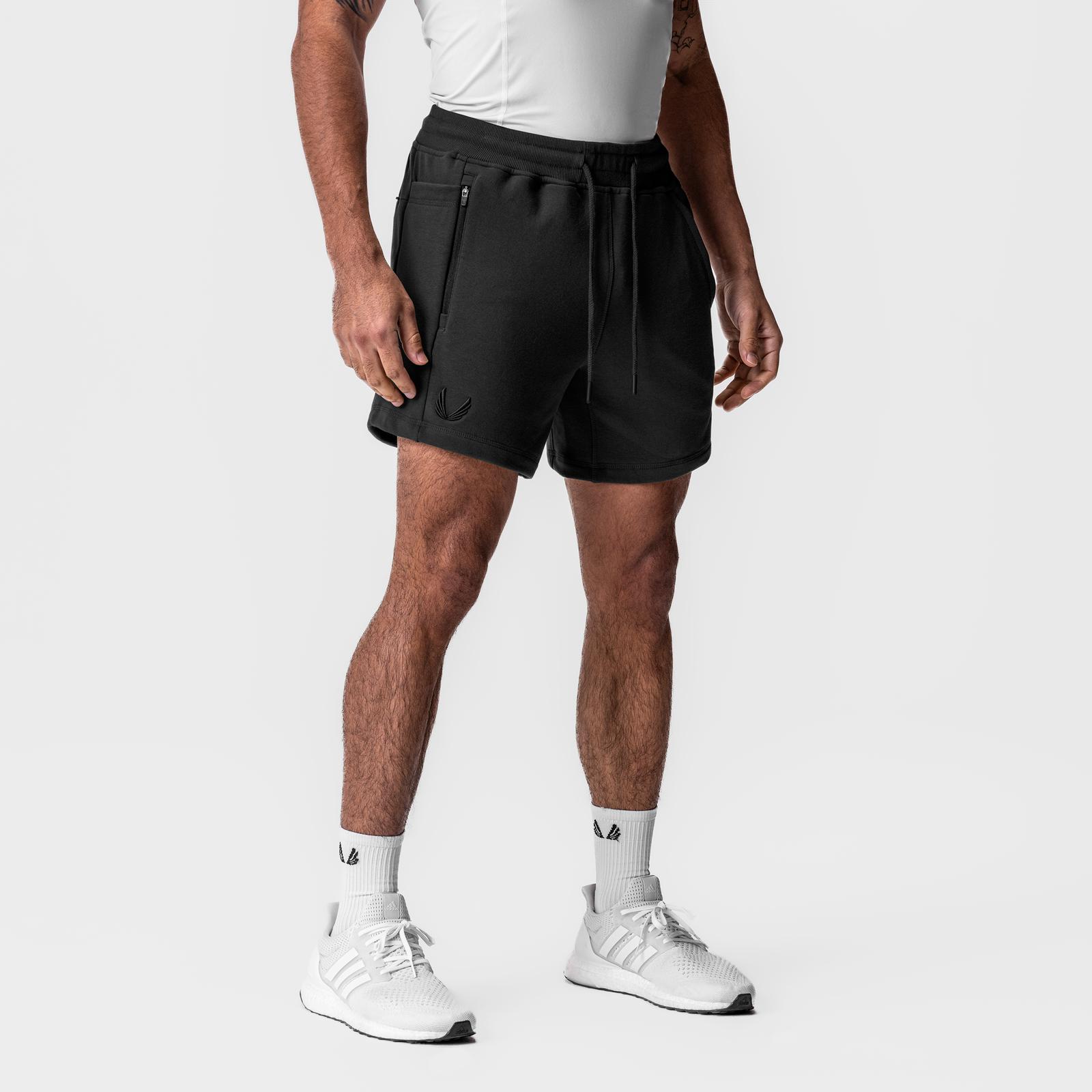 0867. Tech-Terry™ Sidelock Sweat Short Black | ASRV discount
