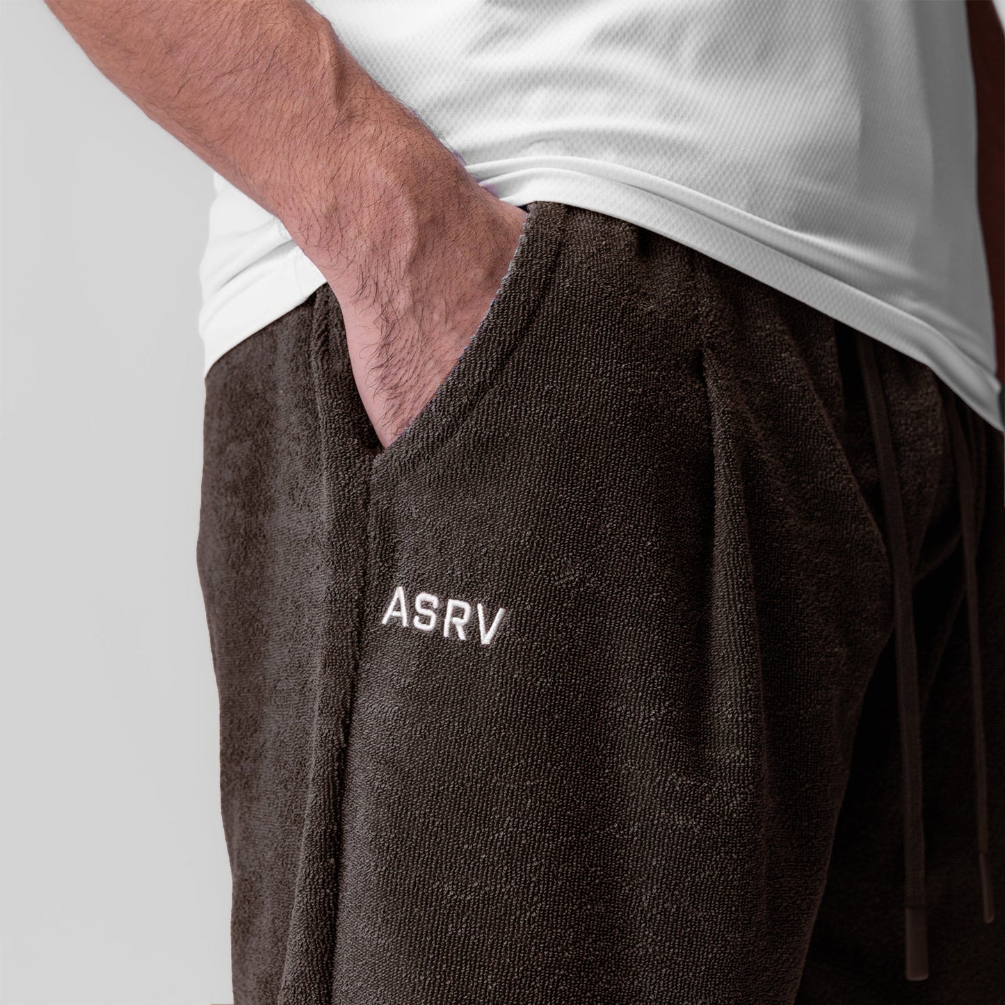 1094. Towel Terry Relaxed Short Dark Earth | ASRV near me