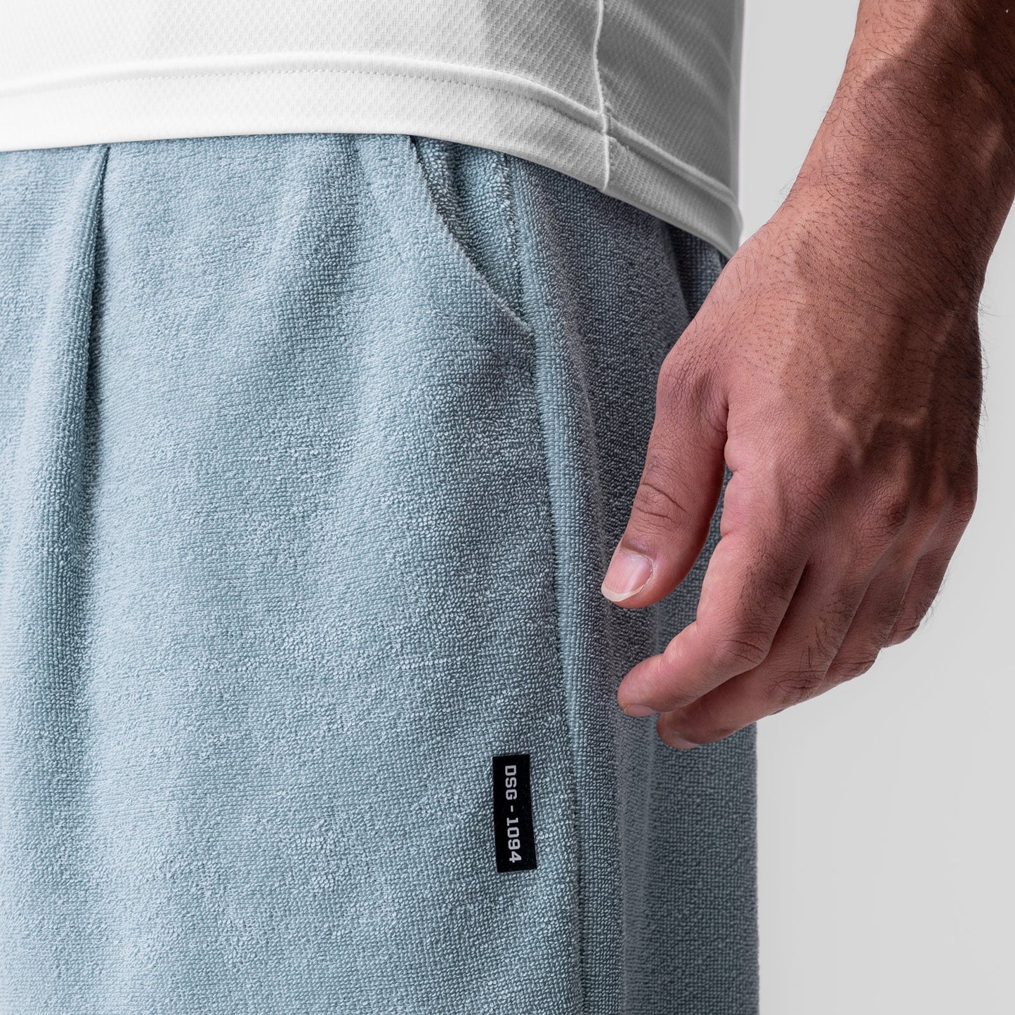1094. Towel Terry Relaxed Short Light Sky | ASRV sale