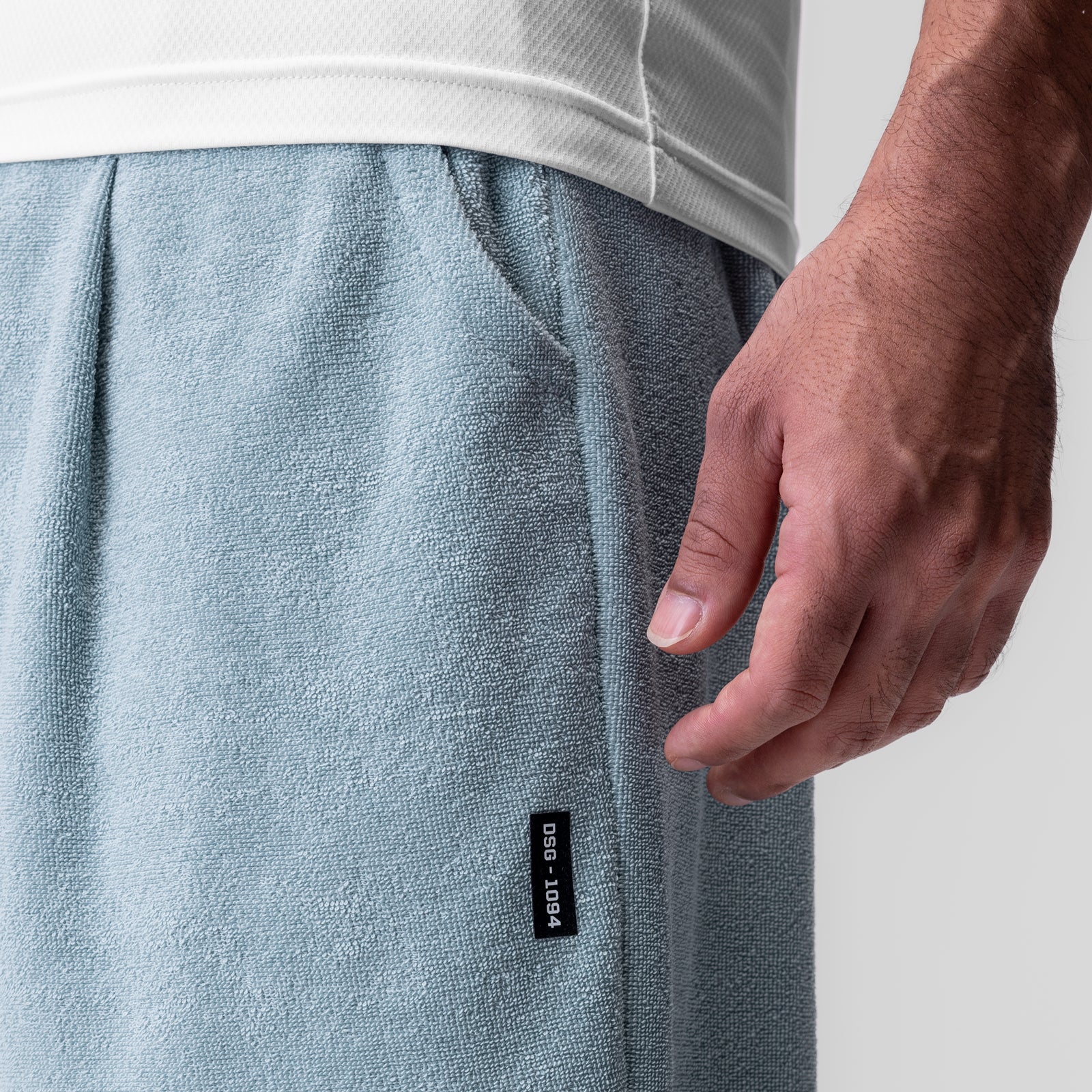 1094. Towel Terry Relaxed Short Light Sky | ASRV sale
