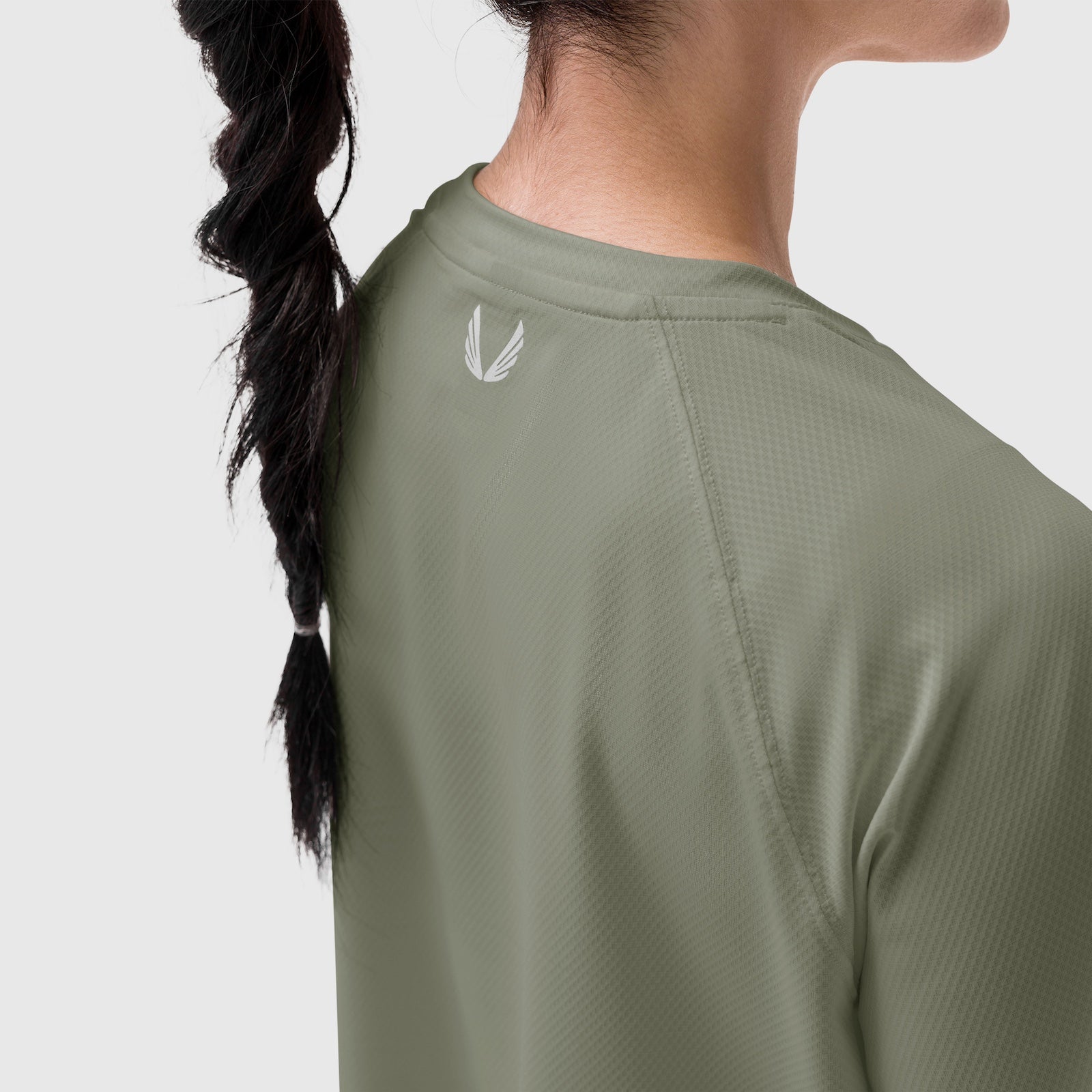 W018. AeroSilver® Cropped Tee Sage | ASRV US