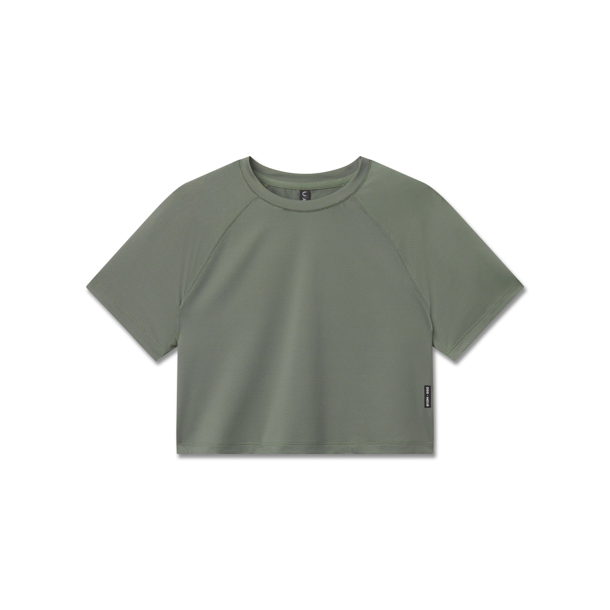 W018. AeroSilver® Cropped Tee Sage | ASRV US