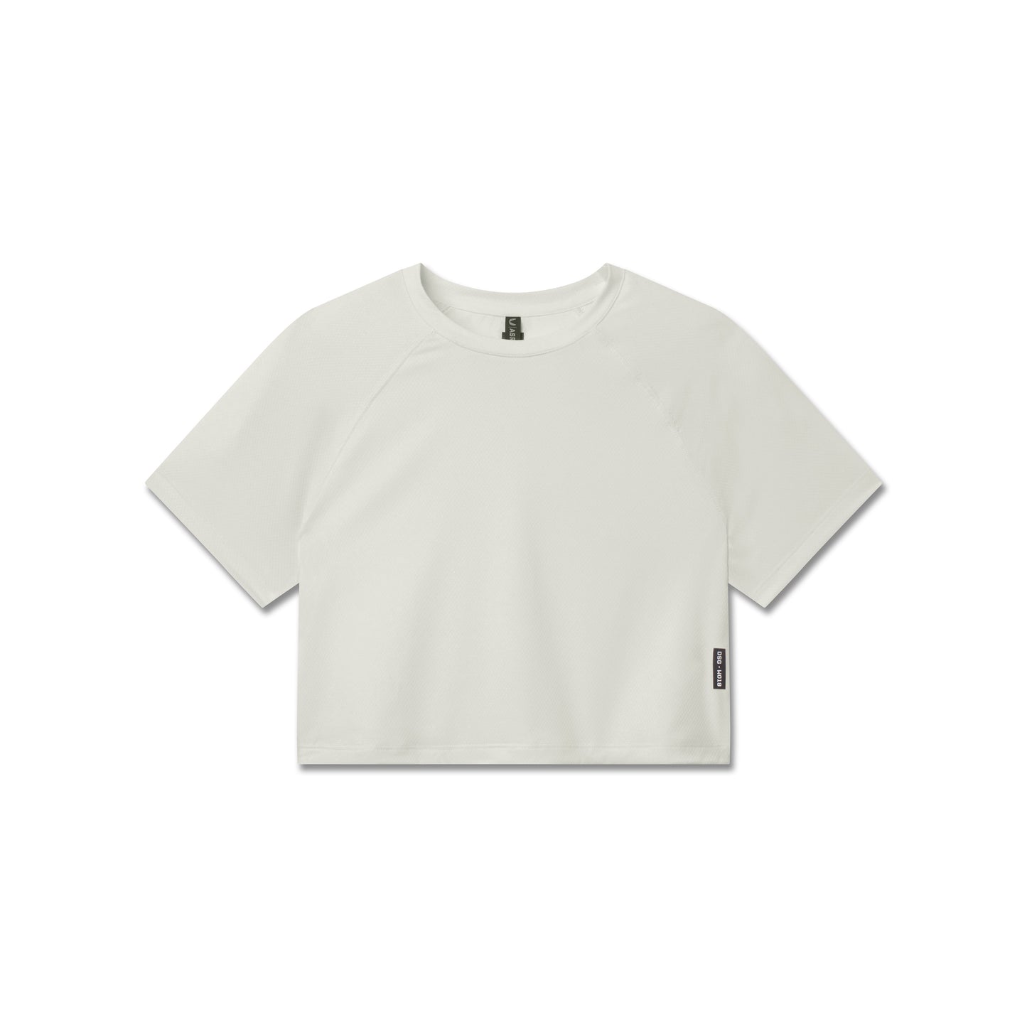 W018. AeroSilver® Cropped Tee Ivory Cream | ASRV on sale