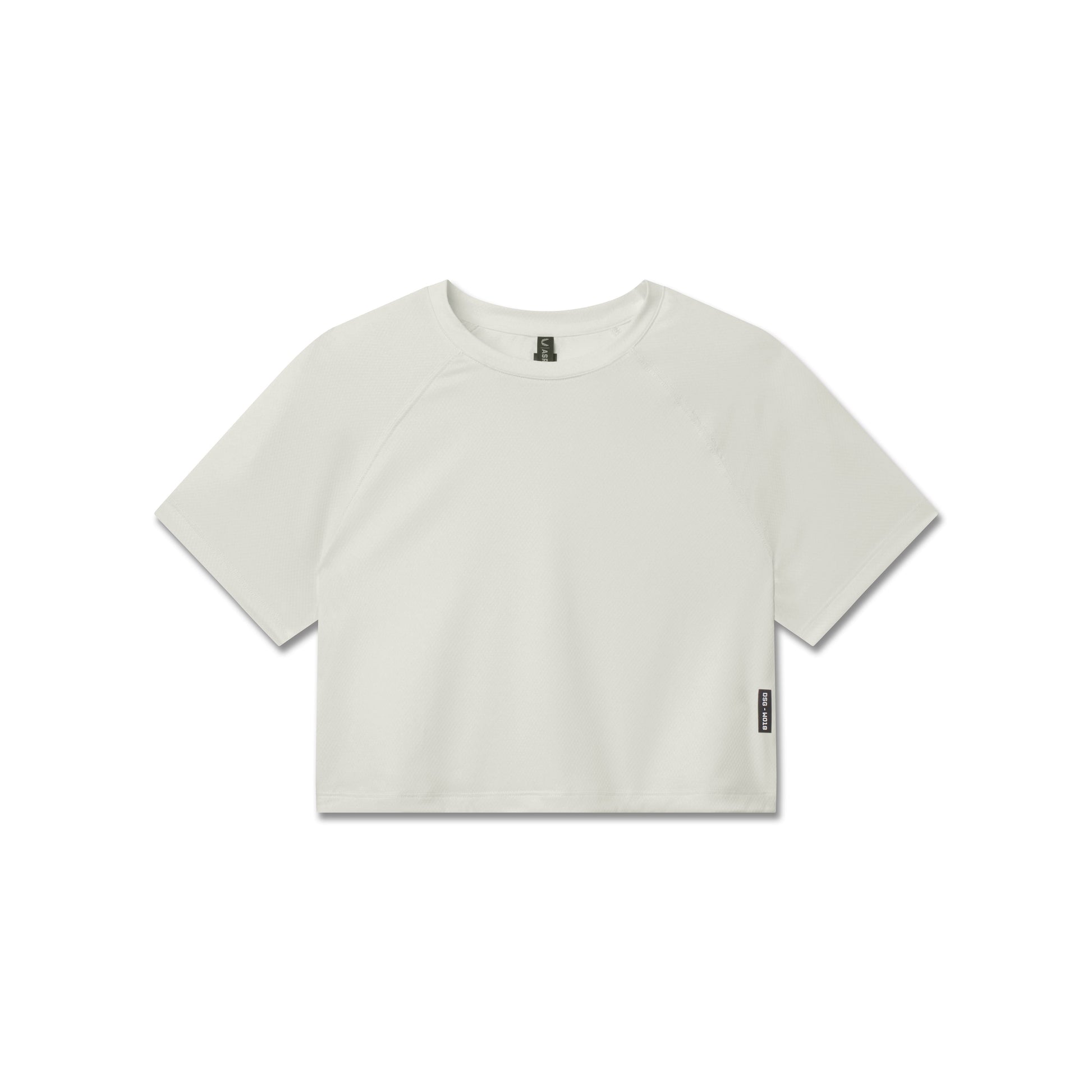 W018. AeroSilver® Cropped Tee Ivory Cream | ASRV on sale