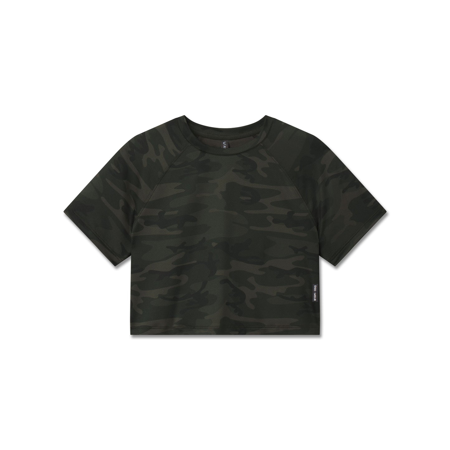 W018. AeroSilver® Cropped Tee Dark Camo | ASRV discount