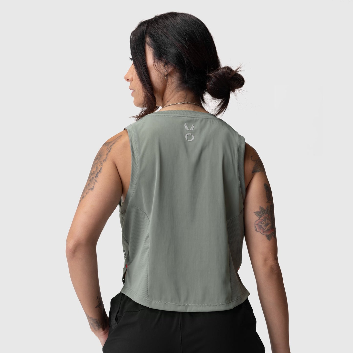ASRV x Equinox AeroSilver® Cropped Training Tank Sage | ASRV Discount