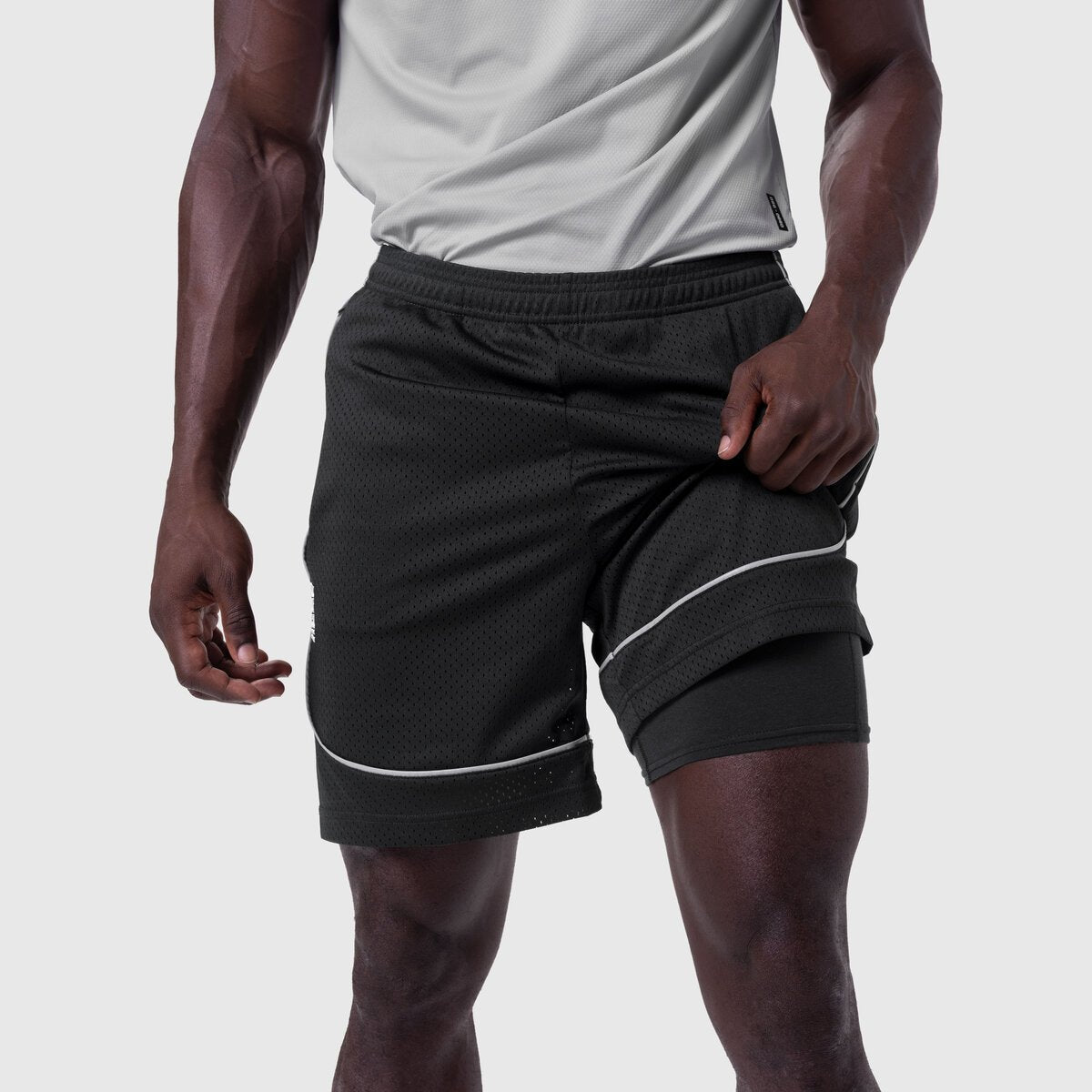 1118. Ion-Mesh™ Modal Liner Short Black | ASRV on sale