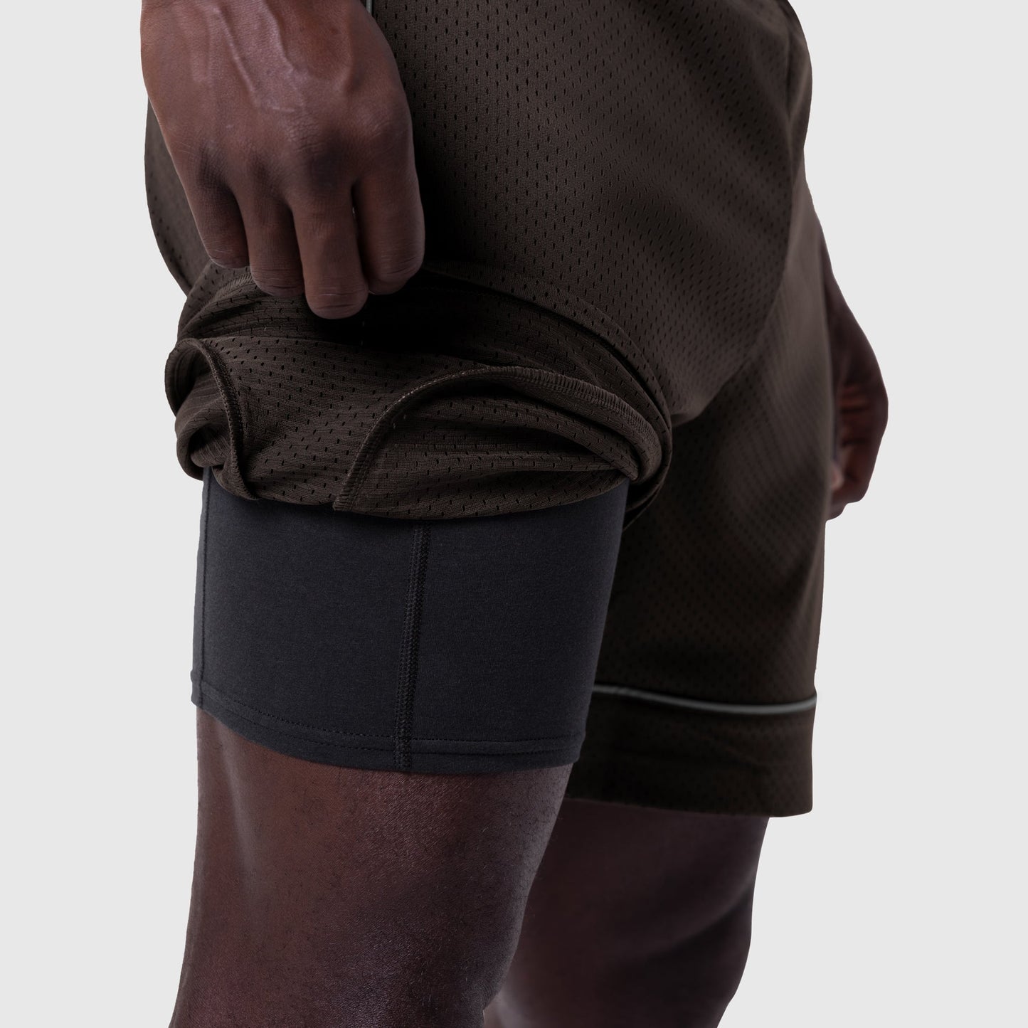 1118. Ion-Mesh™ Modal Liner Short Dark Earth | ASRV for sale