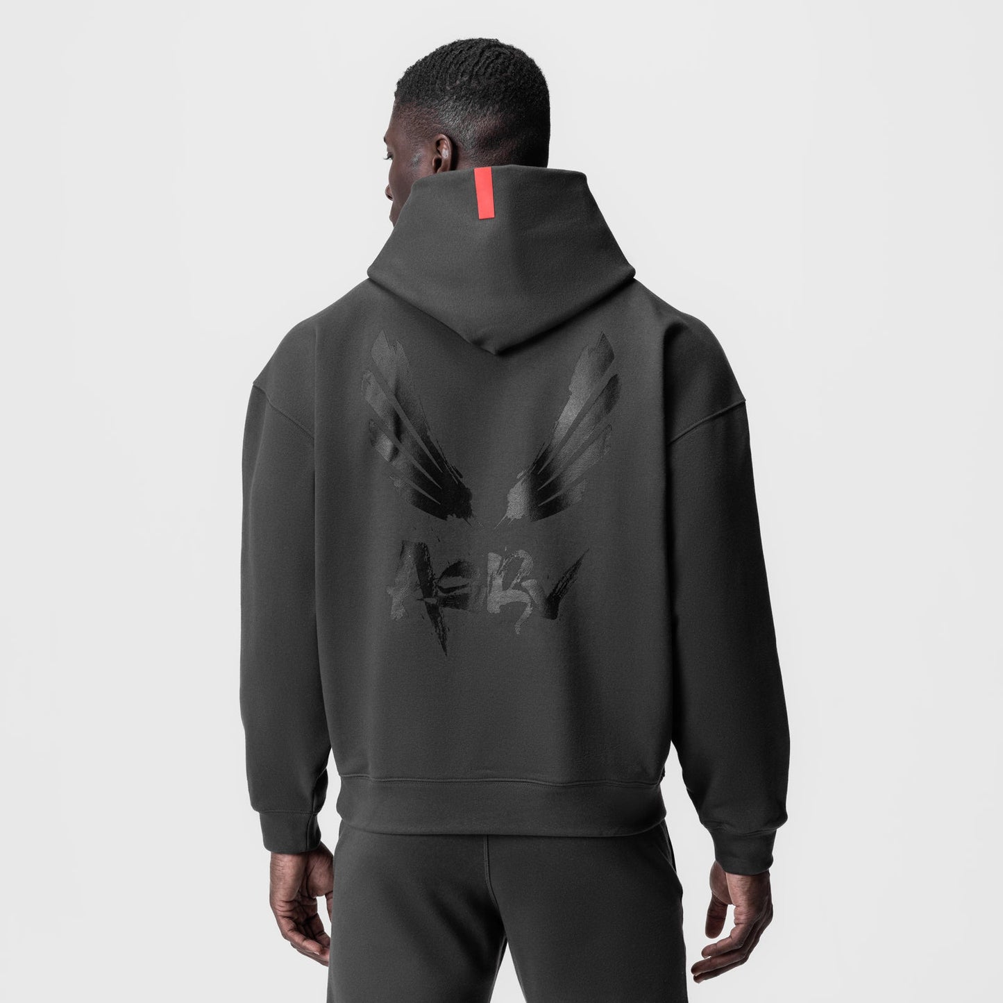 0874. Tech-Terry™ Zip Pocket Hoodie Space Grey/Black "Brush Wings/AS | ASRV discount
