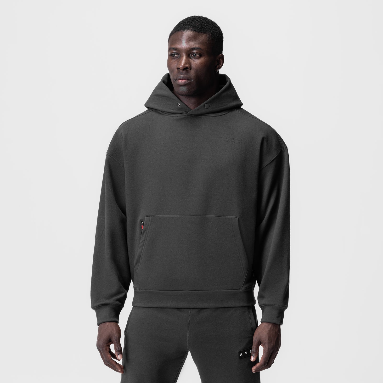 0874. Tech-Terry™ Zip Pocket Hoodie Space Grey/Black "Brush Wings/AS | ASRV discount