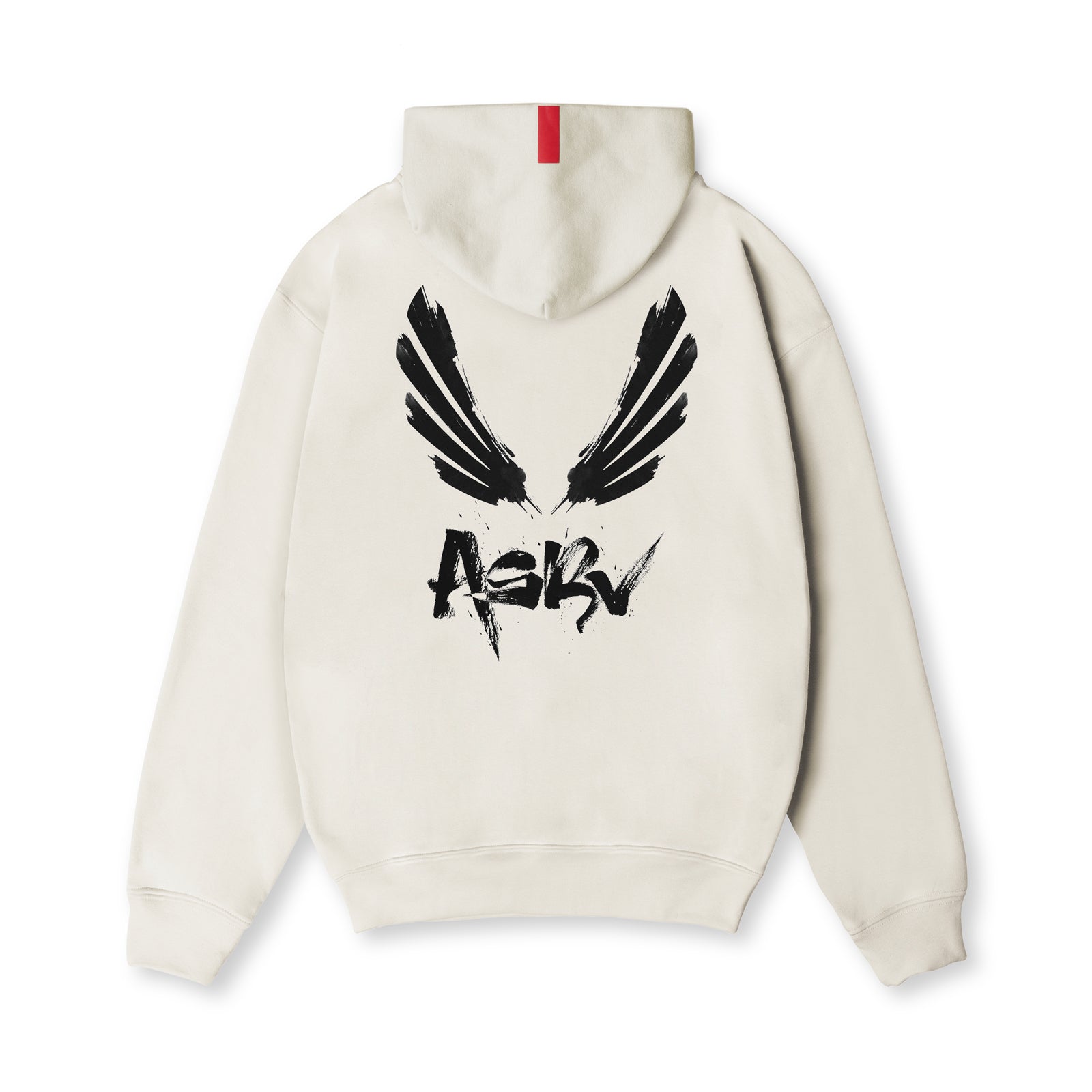 0874. Tech-Terry™ Zip Pocket Hoodie Stone "Brush Wings/ASRV" | ASRV Online