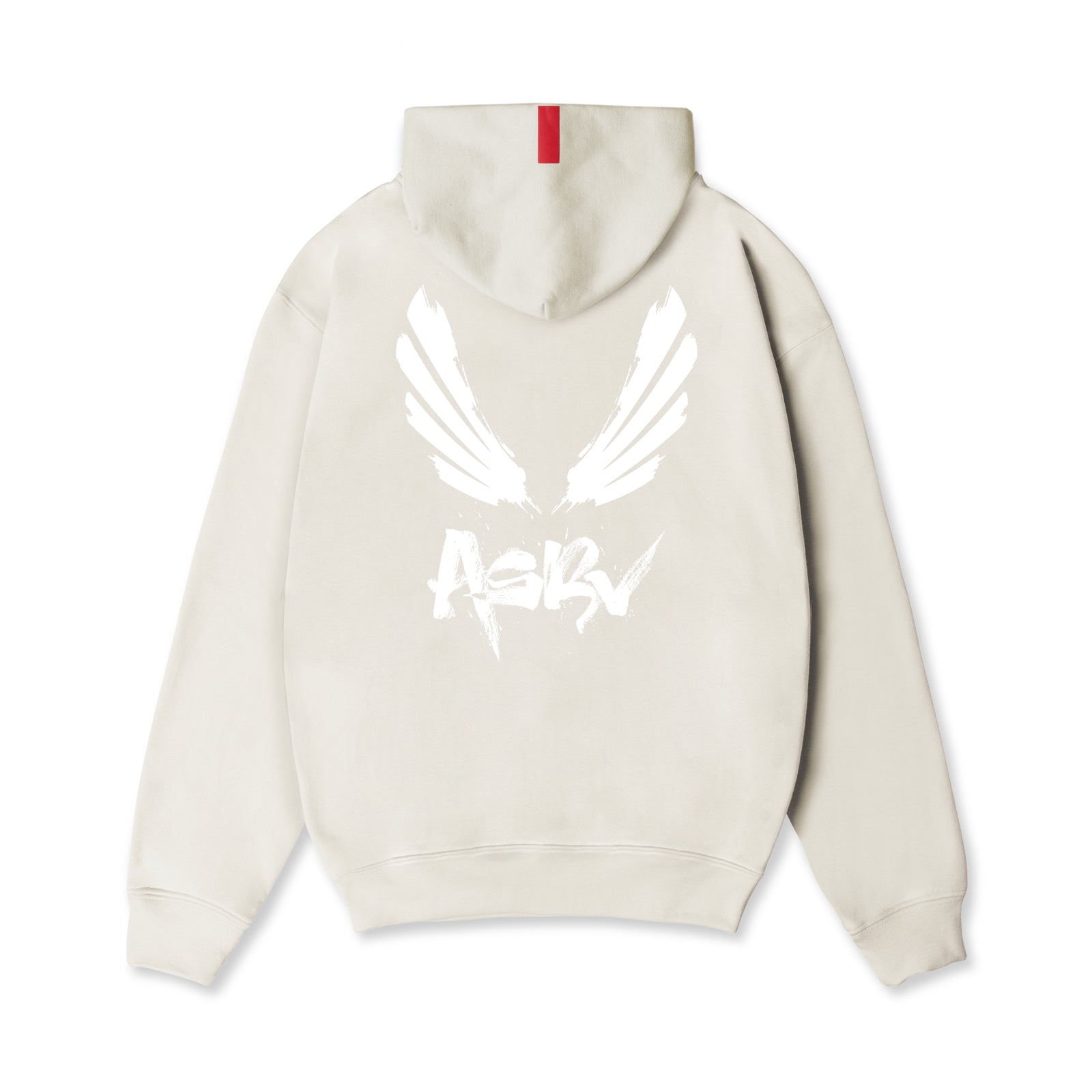 0874. Tech-Terry™ Zip Pocket Hoodie Stone/White "Brush Wings/ASRV" | ASRV Discount