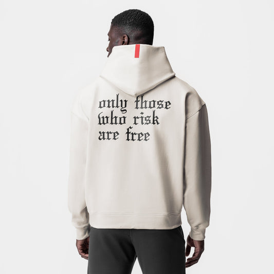 0874. Tech-Terry™ Zip Pocket Hoodie Stone/Black "OTWR" | ASRV near me