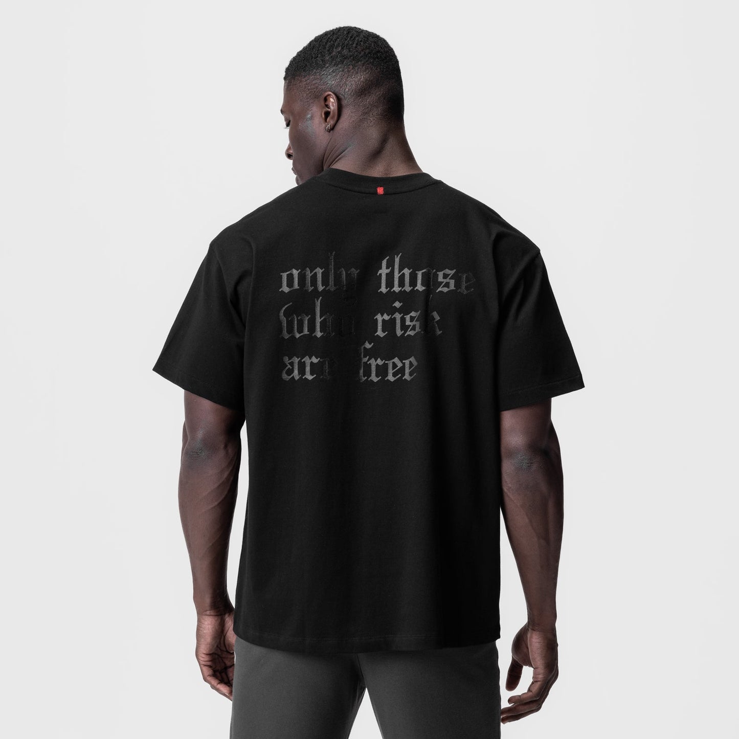 0797. Tech Essential™ Relaxed Tee Black/Black "OTWR" | ASRV sale