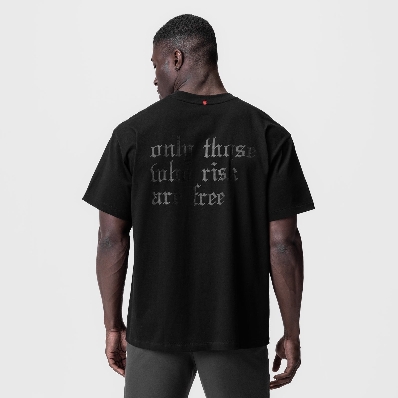 0797. Tech Essential™ Relaxed Tee Black/Black "OTWR" | ASRV sale