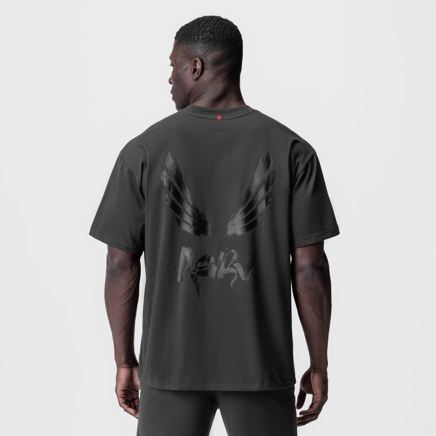 0797. Tech Essential™ Relaxed Tee Space Grey/Black "Brush Wings/ASRV | ASRV for sale