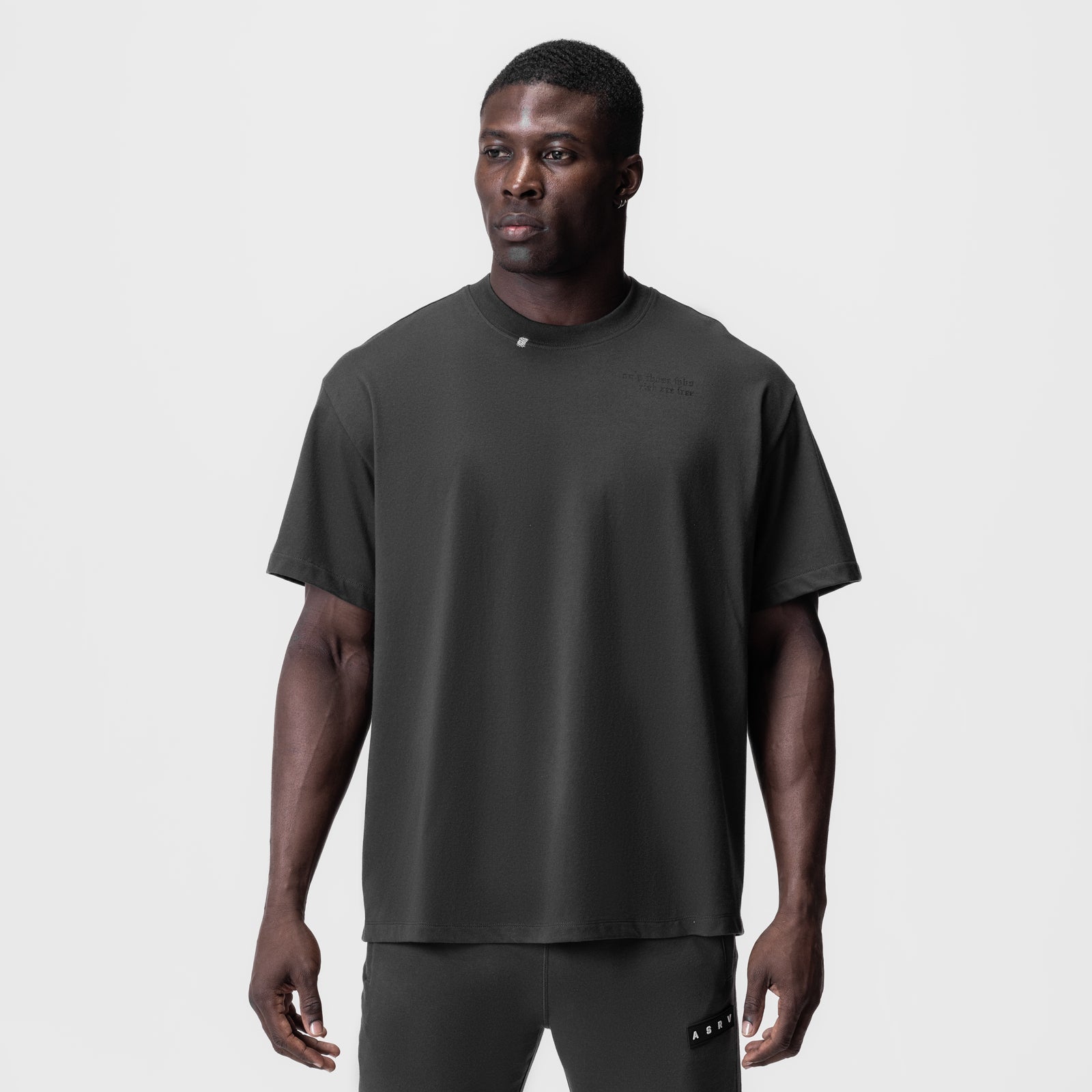 0797. Tech Essential™ Relaxed Tee Space Grey/Black "Brush Wings/ASRV | ASRV for sale