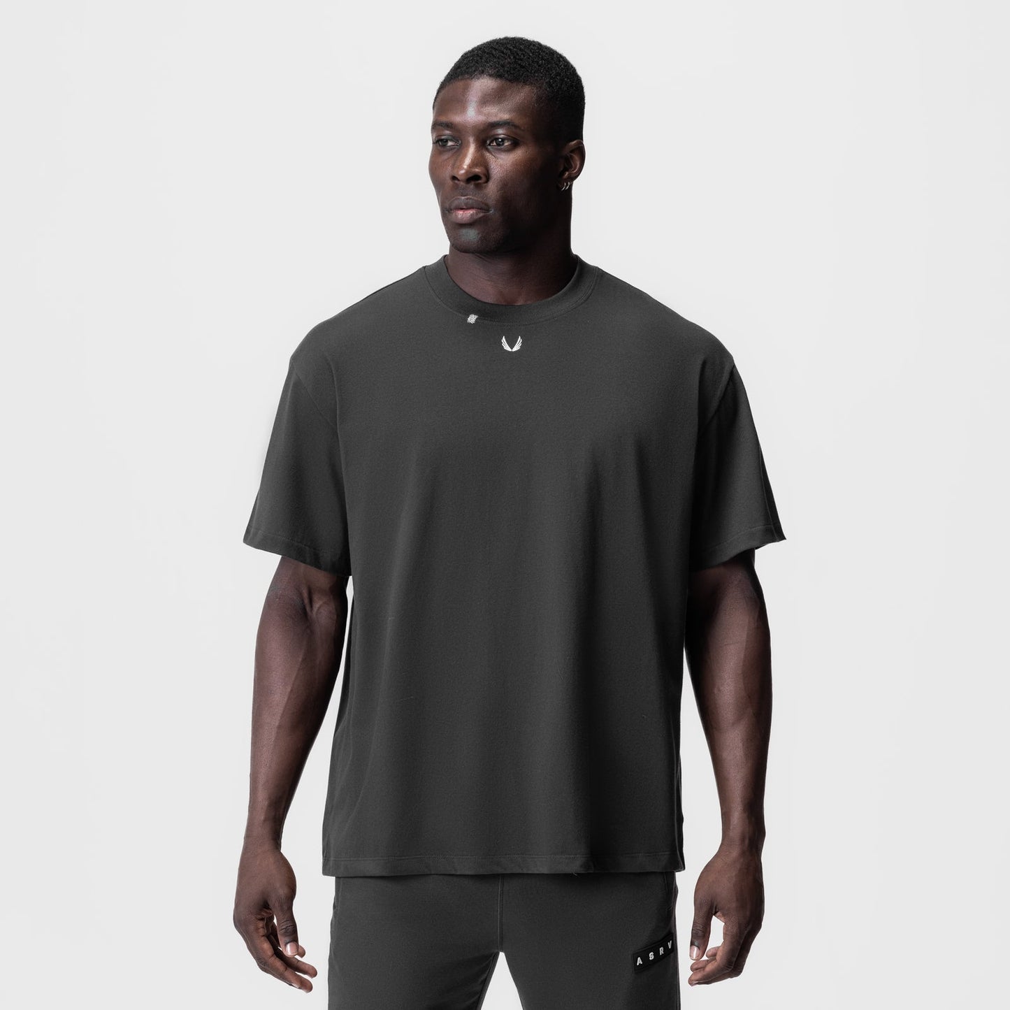 0797. Tech Essential™ Relaxed Tee Space Grey/White "OTWR" | ASRV Online