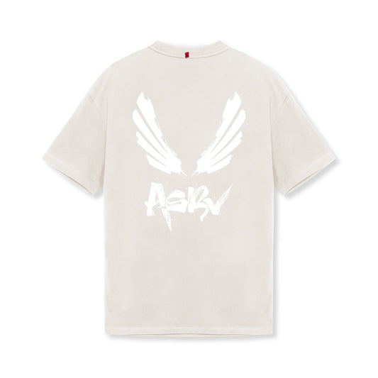 0797. Tech Essential™ Relaxed Tee Stone/White "Brush Wings/ASRV" | ASRV near me