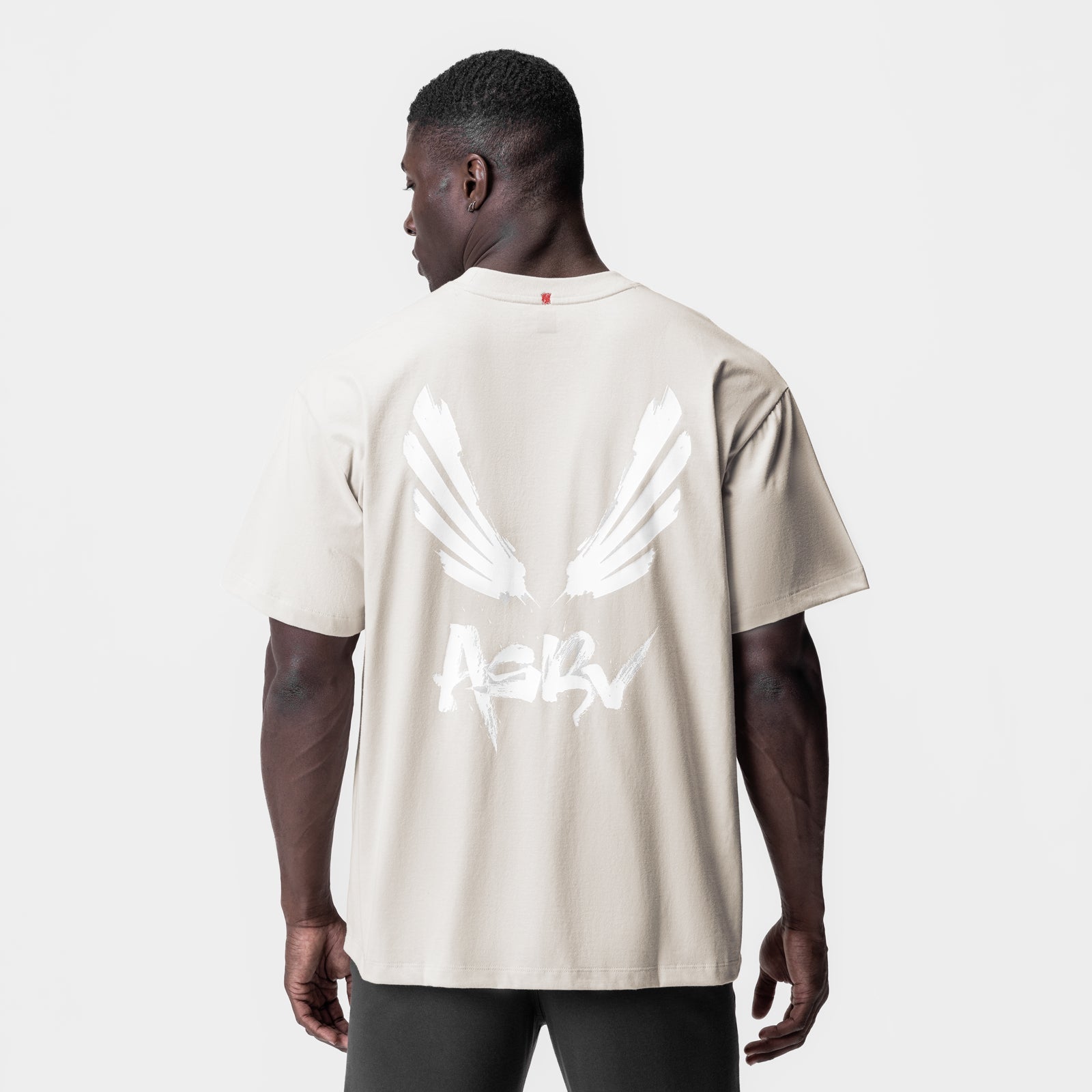 0797. Tech Essential™ Relaxed Tee Stone/White "Brush Wings/ASRV" | ASRV near me