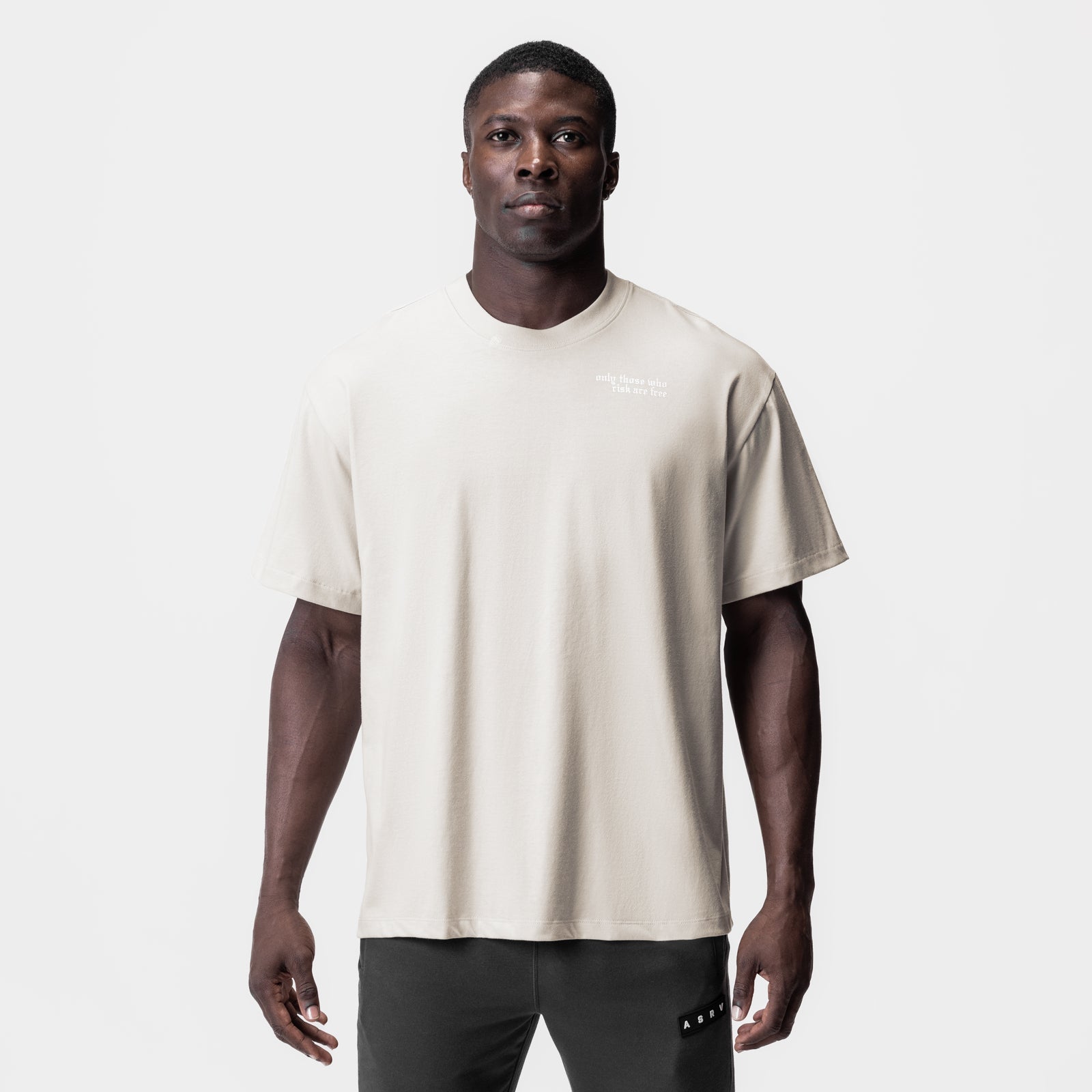 0797. Tech Essential™ Relaxed Tee Stone/White "Brush Wings/ASRV" | ASRV near me